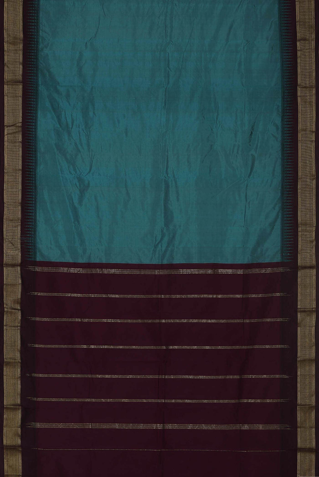 Blue Blended Bangalore Silk Saree