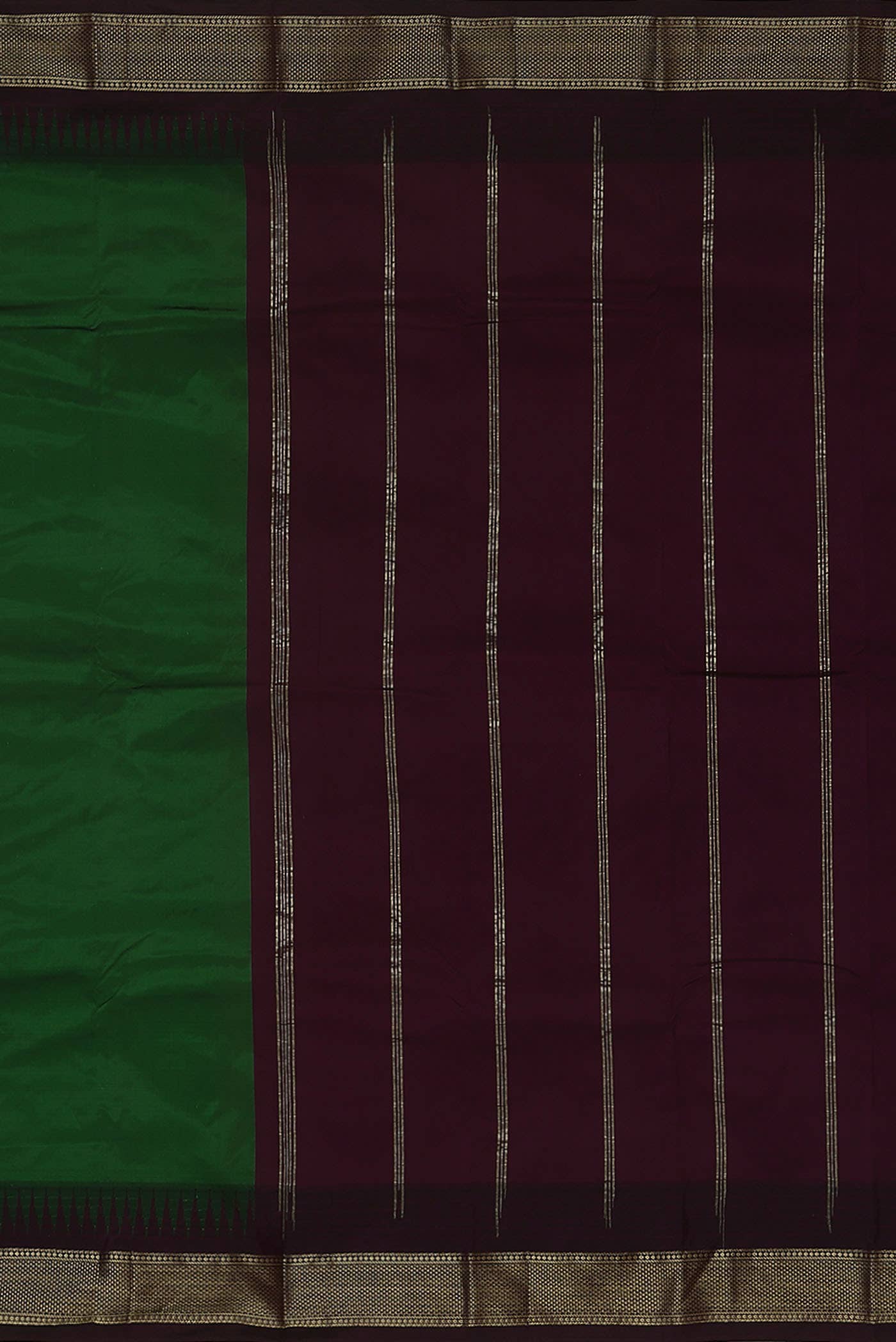 Green Blended Bangalore Silk Saree