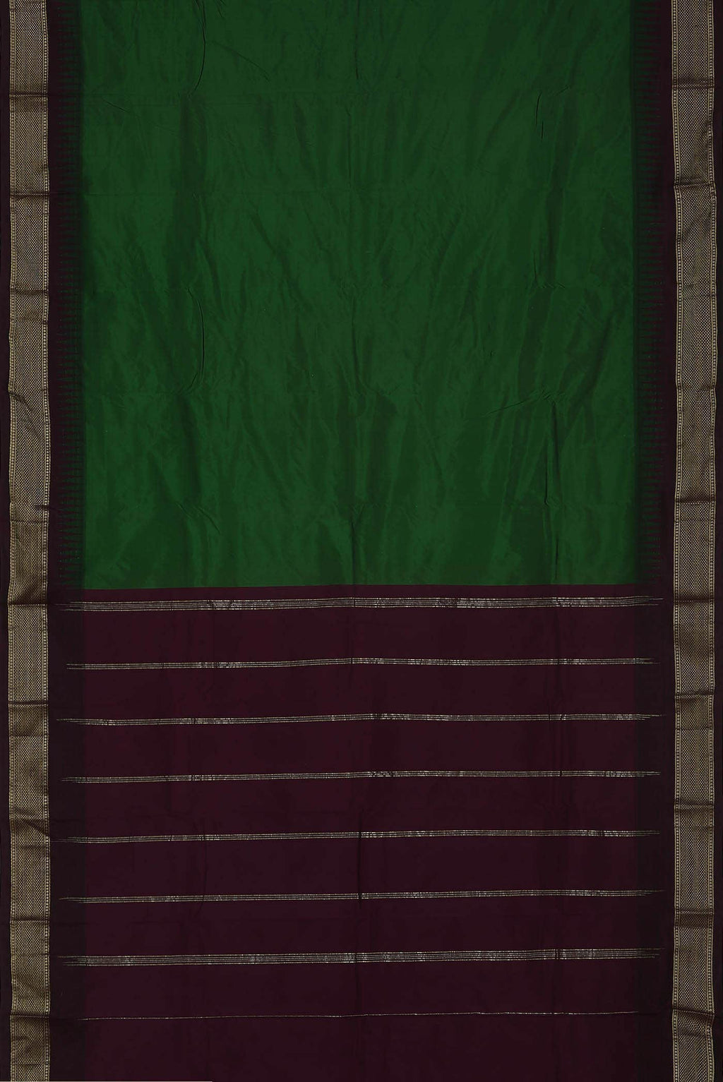 Green Blended Bangalore Silk Saree