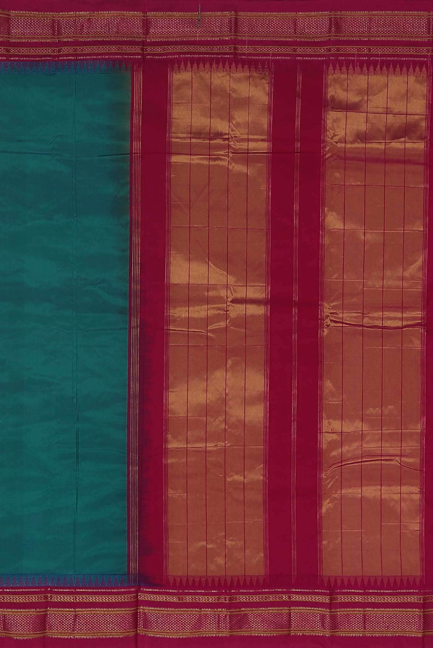 Blue Blended Bangalore Silk Saree