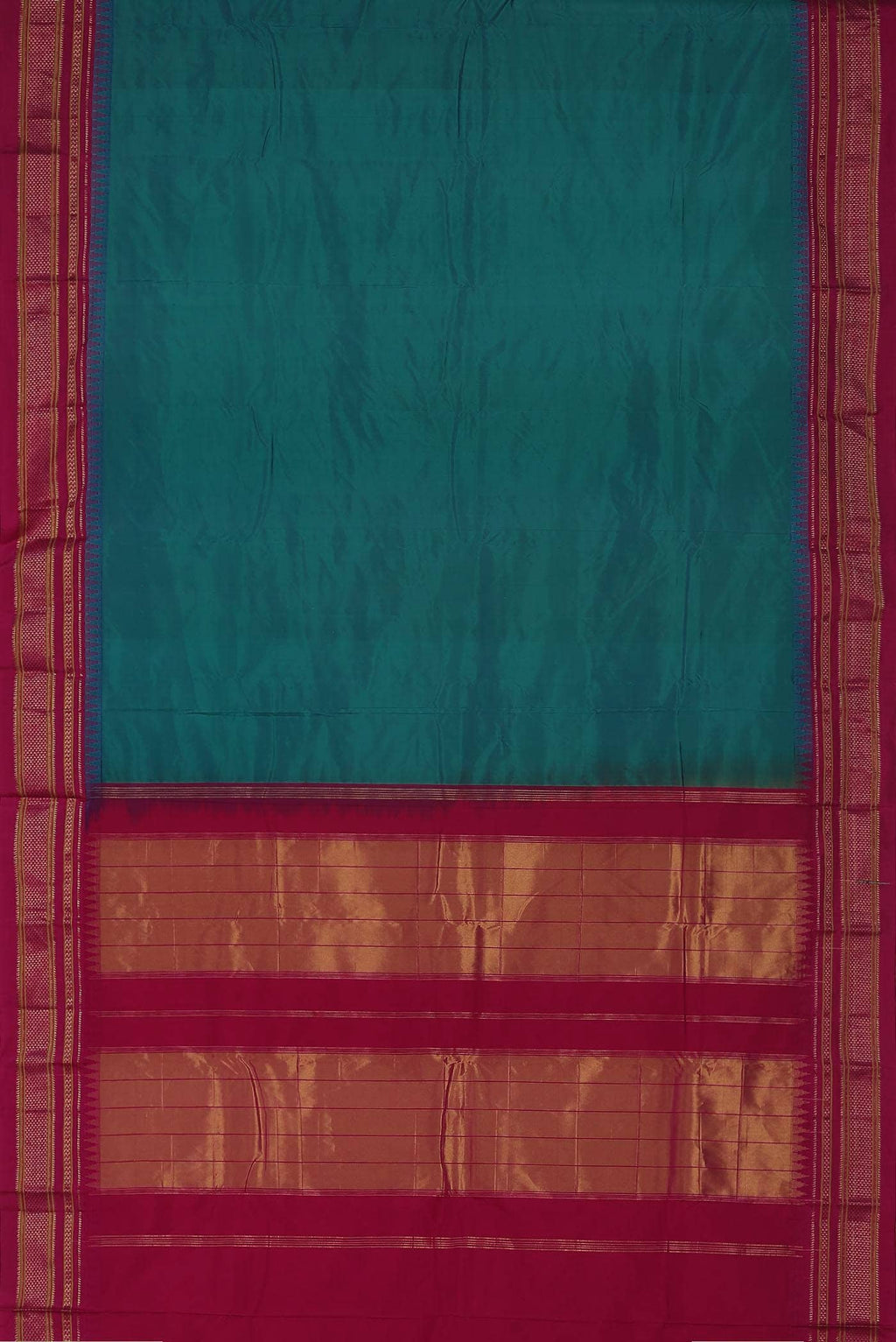 Blue Blended Bangalore Silk Saree