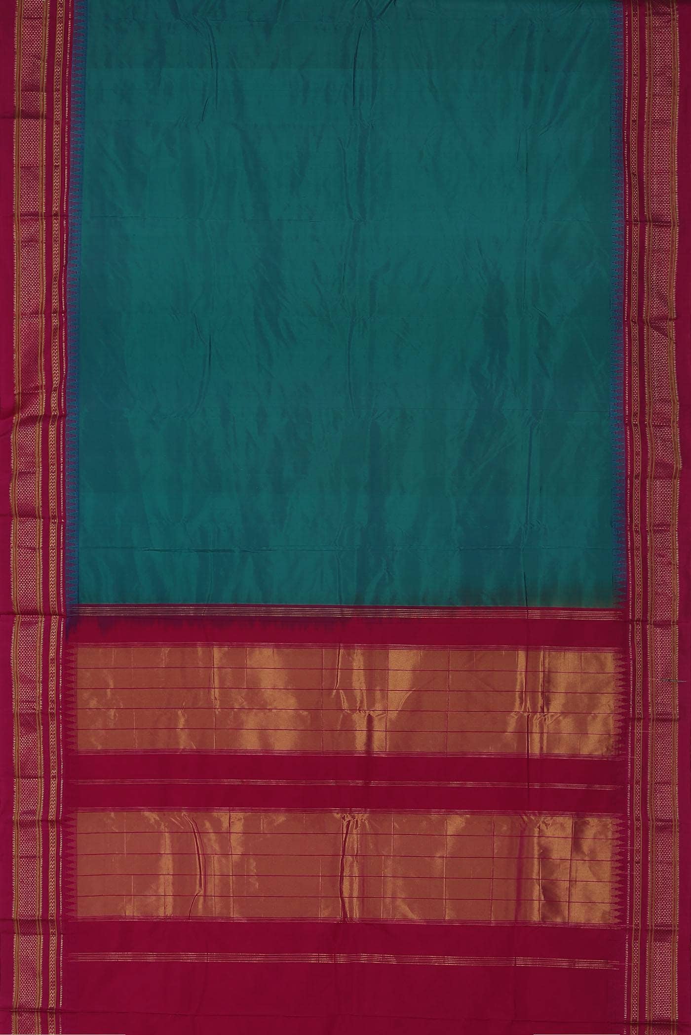 Blue Blended Bangalore Silk Saree