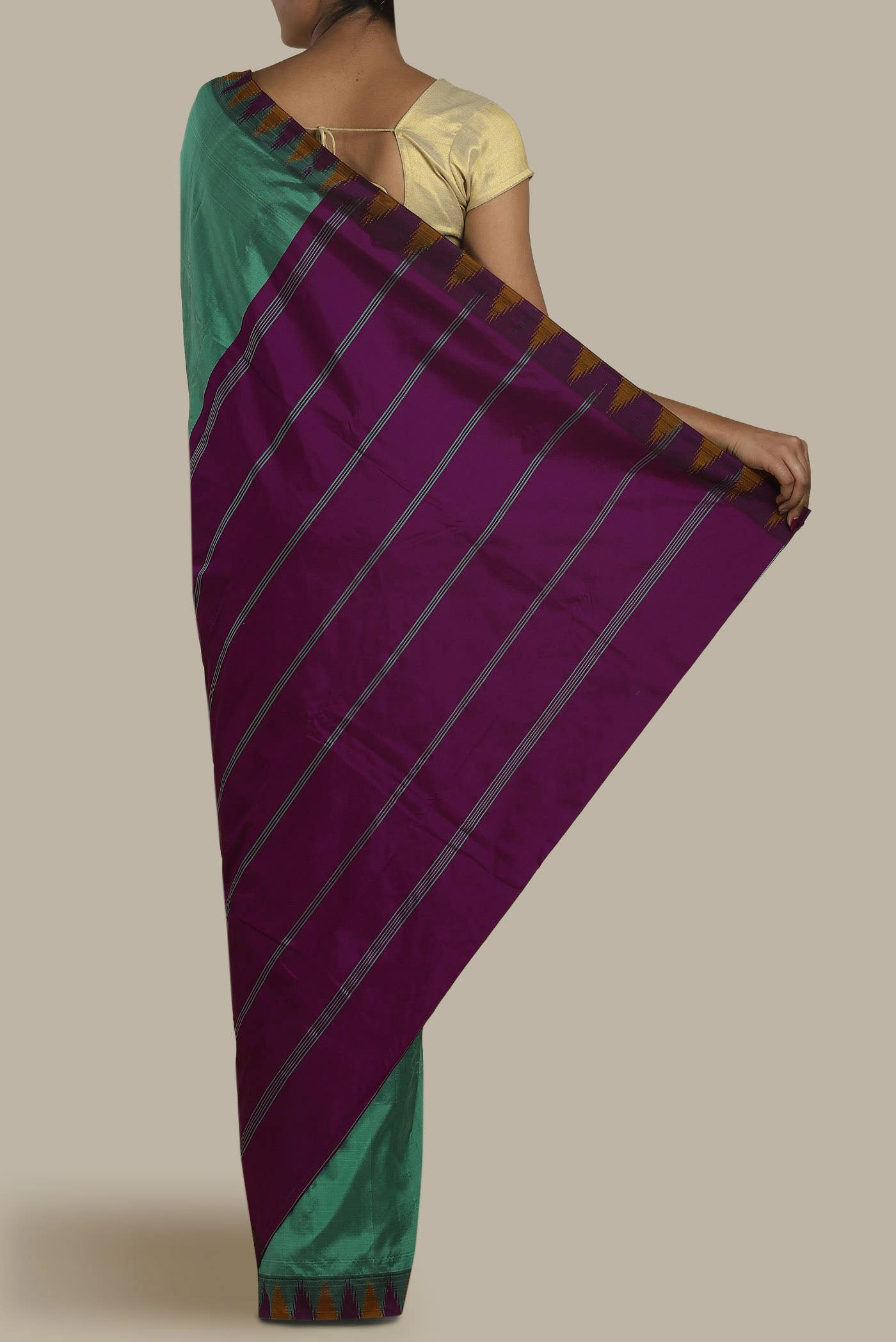 Green Blended Bangalore Silk Saree