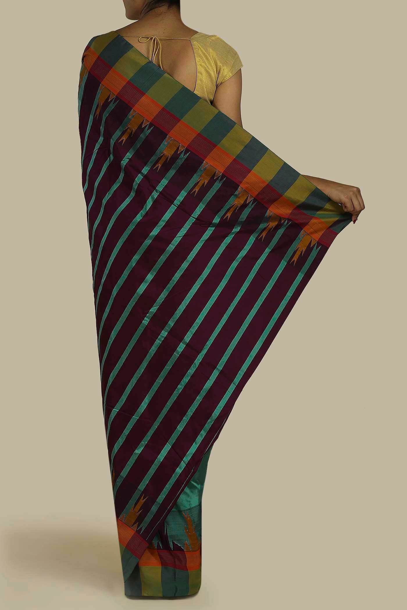 Green Bangalore Silk Saree