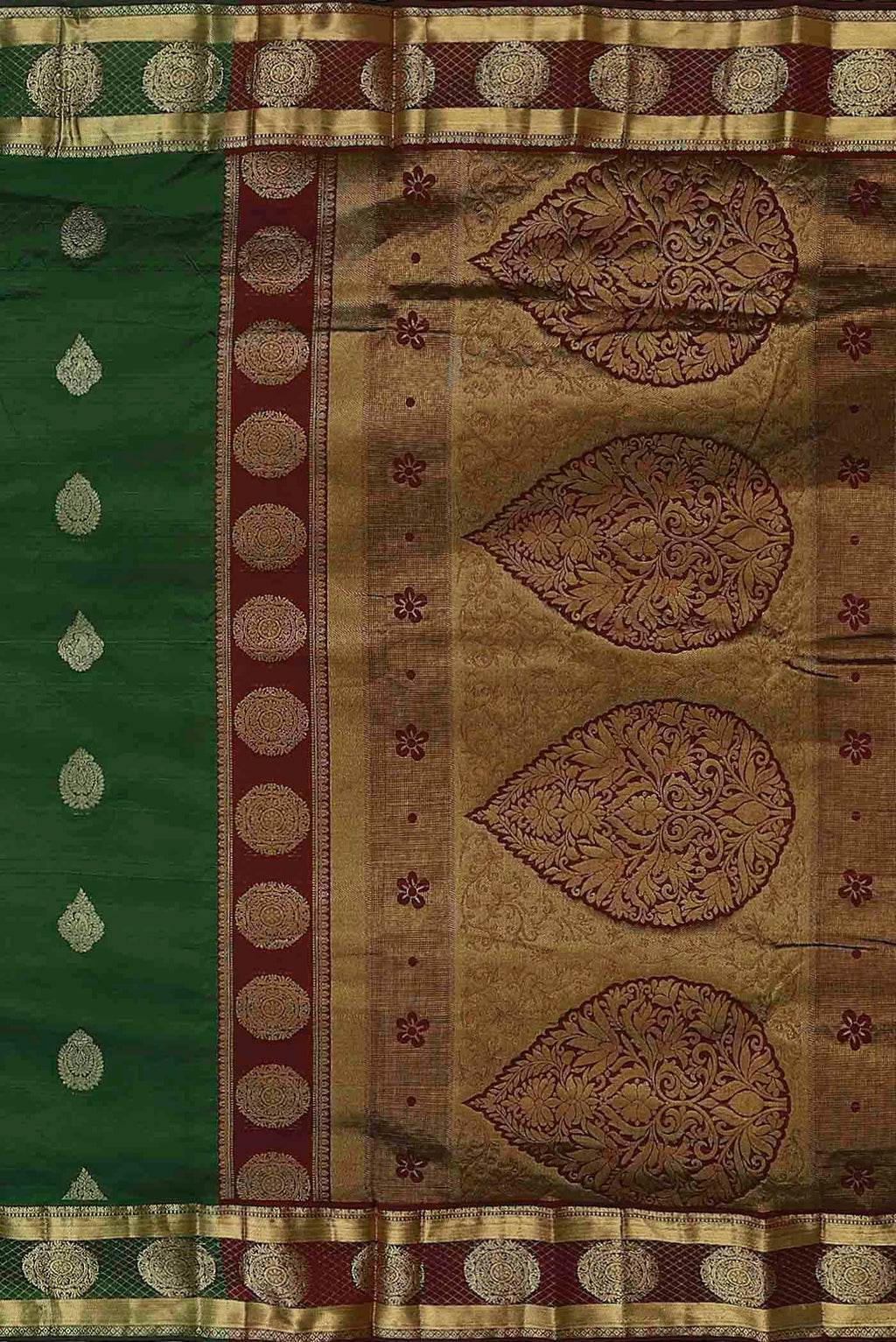 Green Blended Bangalore Silk Saree