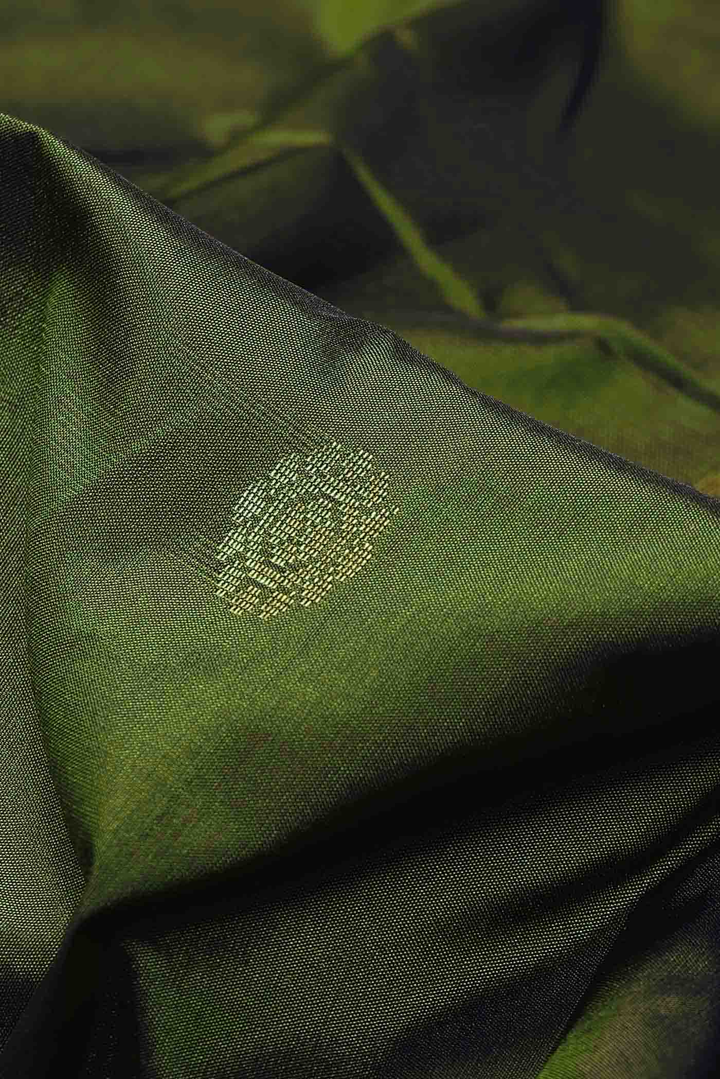 Mehandi Green Blended Bangalore Silk Saree