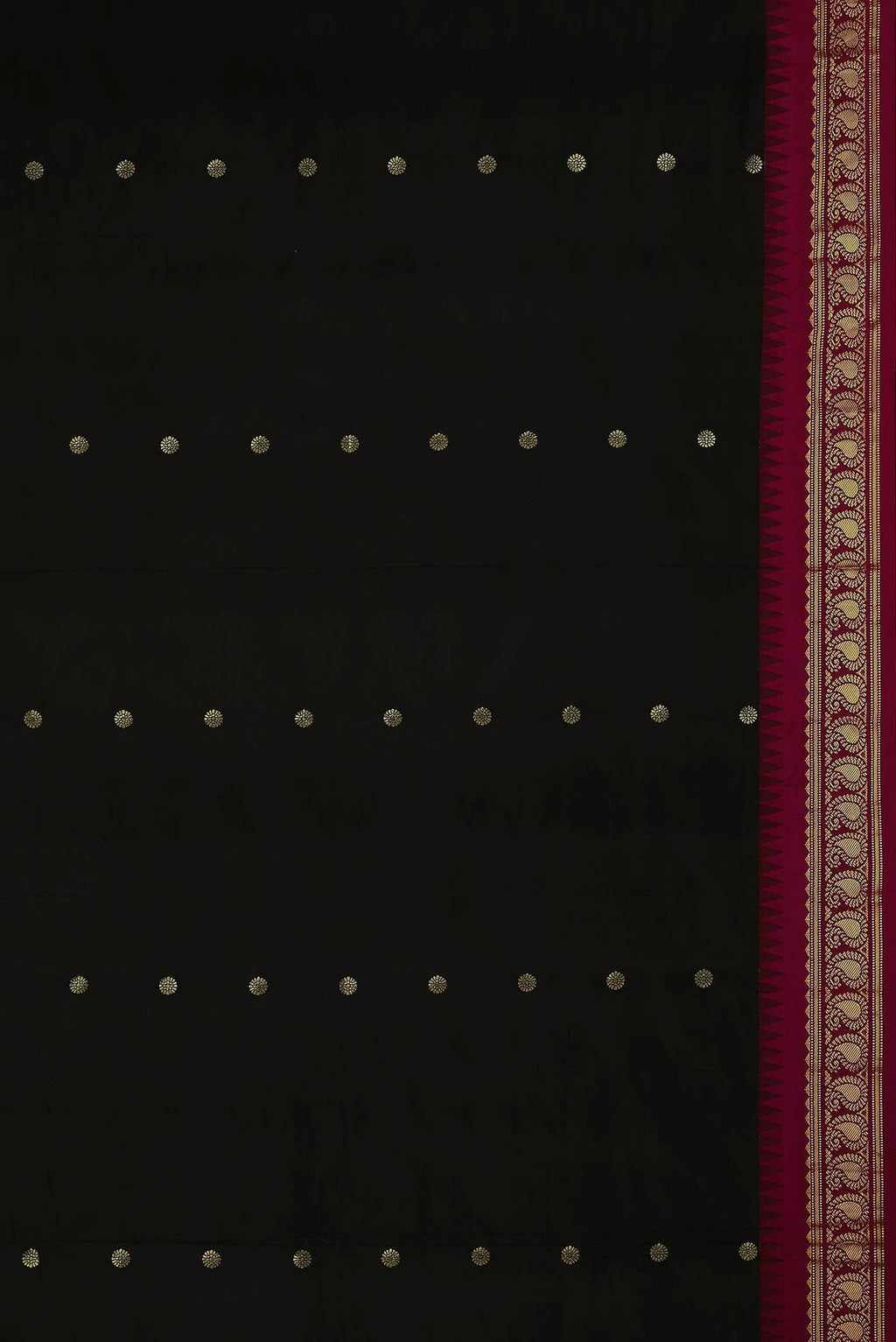 Black Blended Bangalore Silk Saree