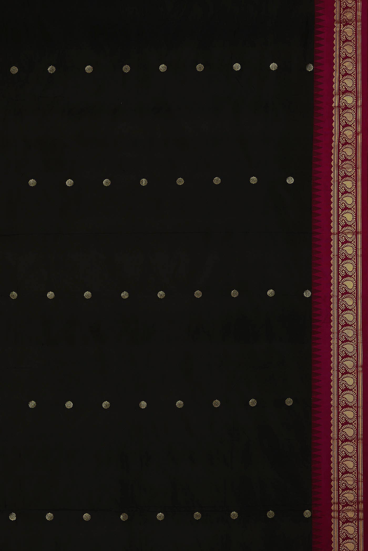 Black Blended Bangalore Silk Saree