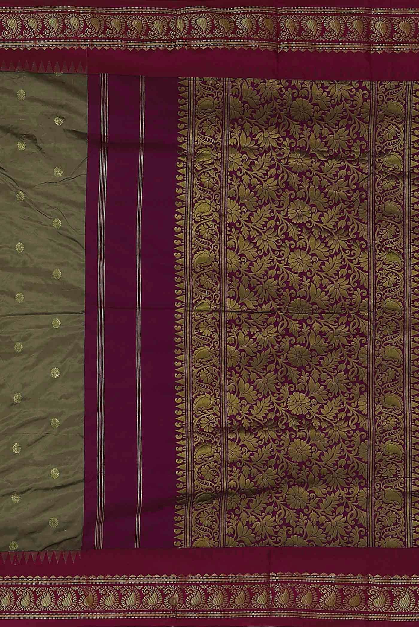 Green Blended Bangalore Silk Saree