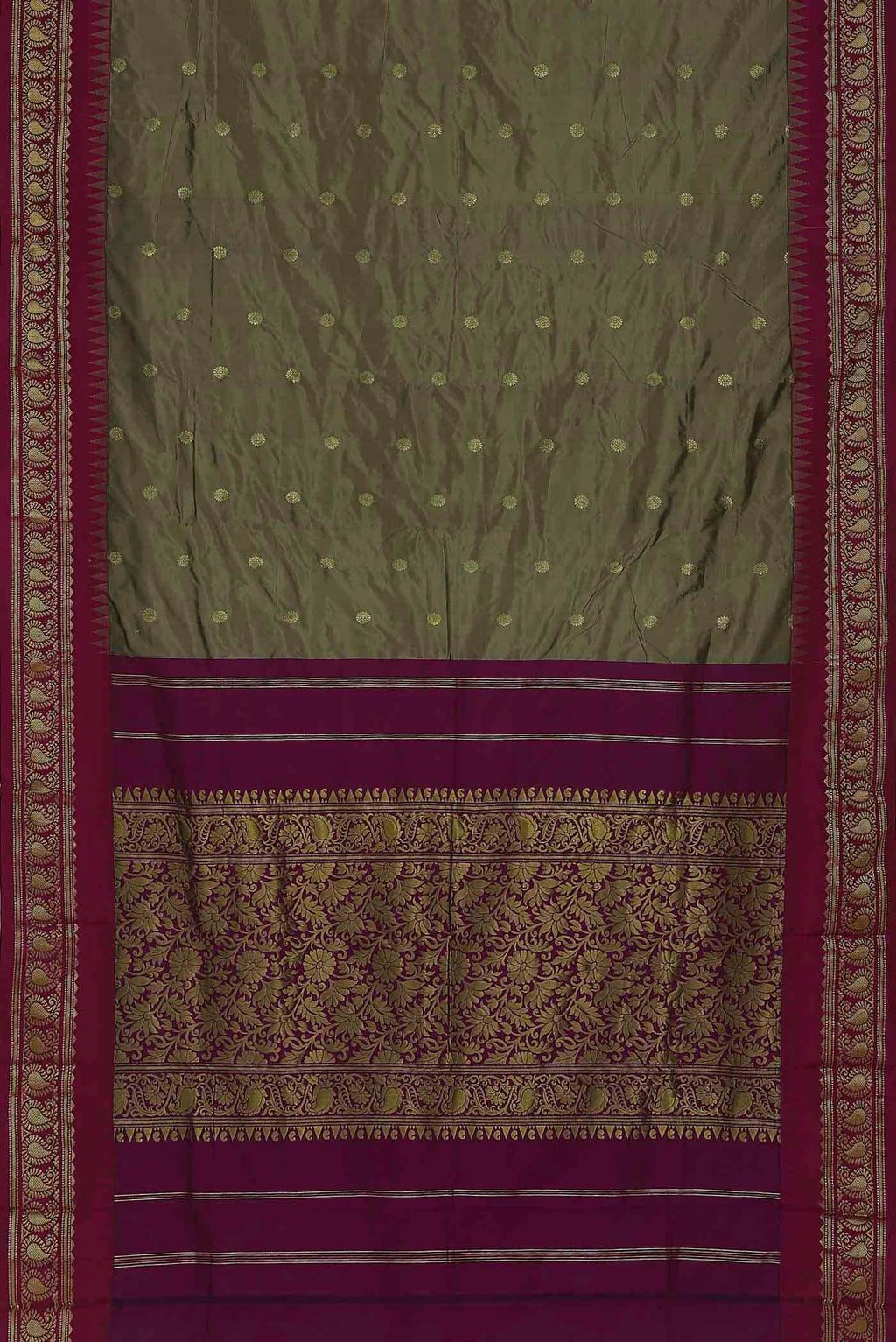 Green Blended Bangalore Silk Saree