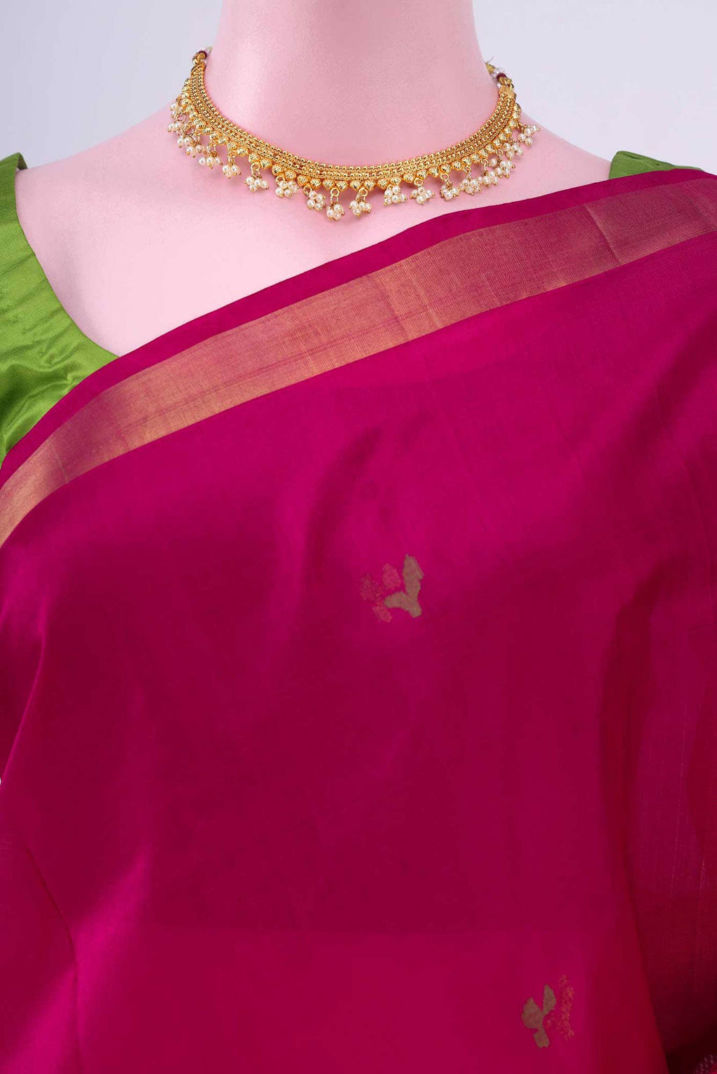 Rani Pink Uppada Silk Saree