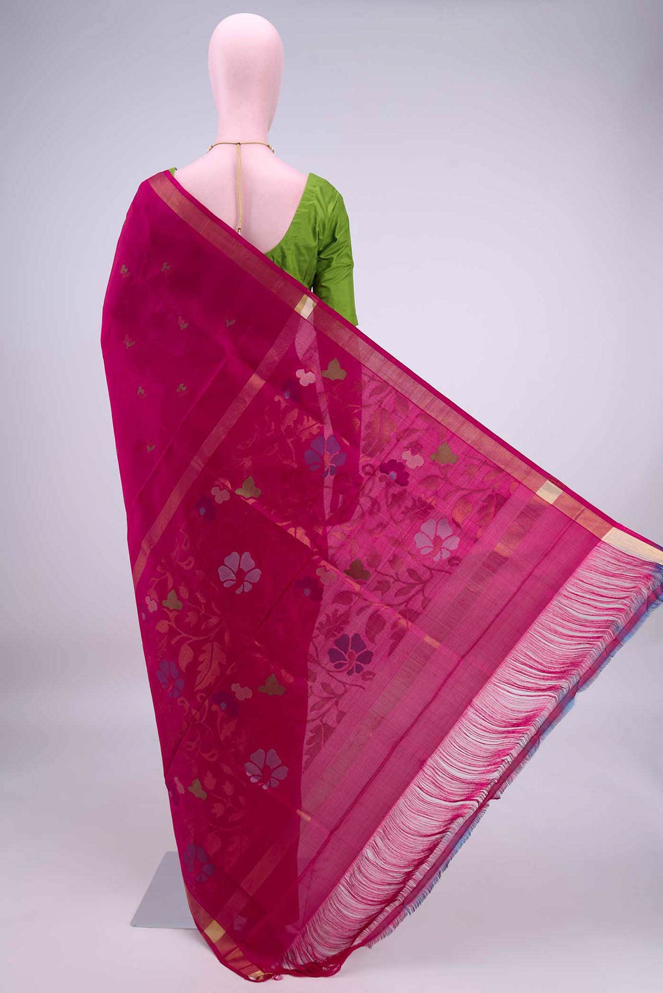 Rani Pink Uppada Silk Saree