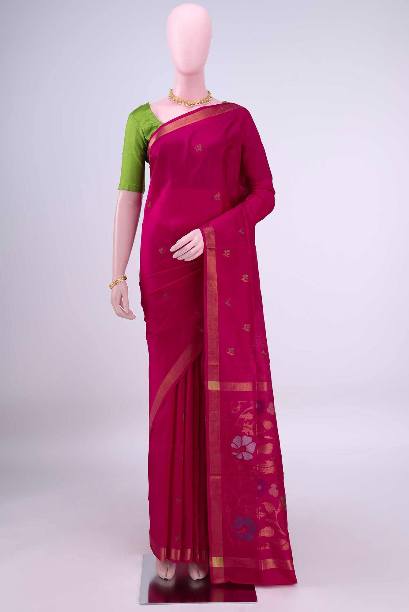 Rani Pink Uppada Silk Saree