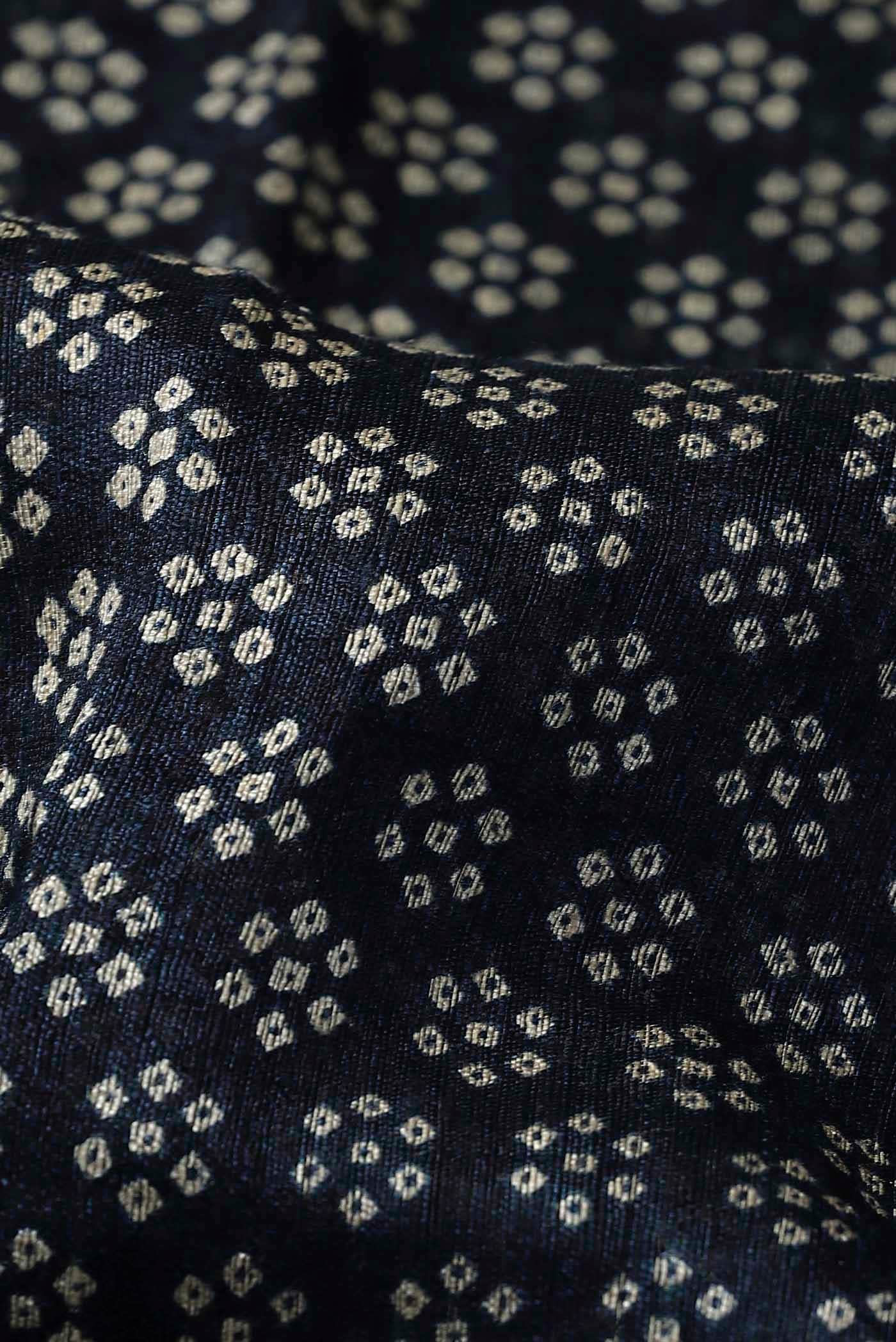 Black Bhagalpuri Tussar Silk Saree