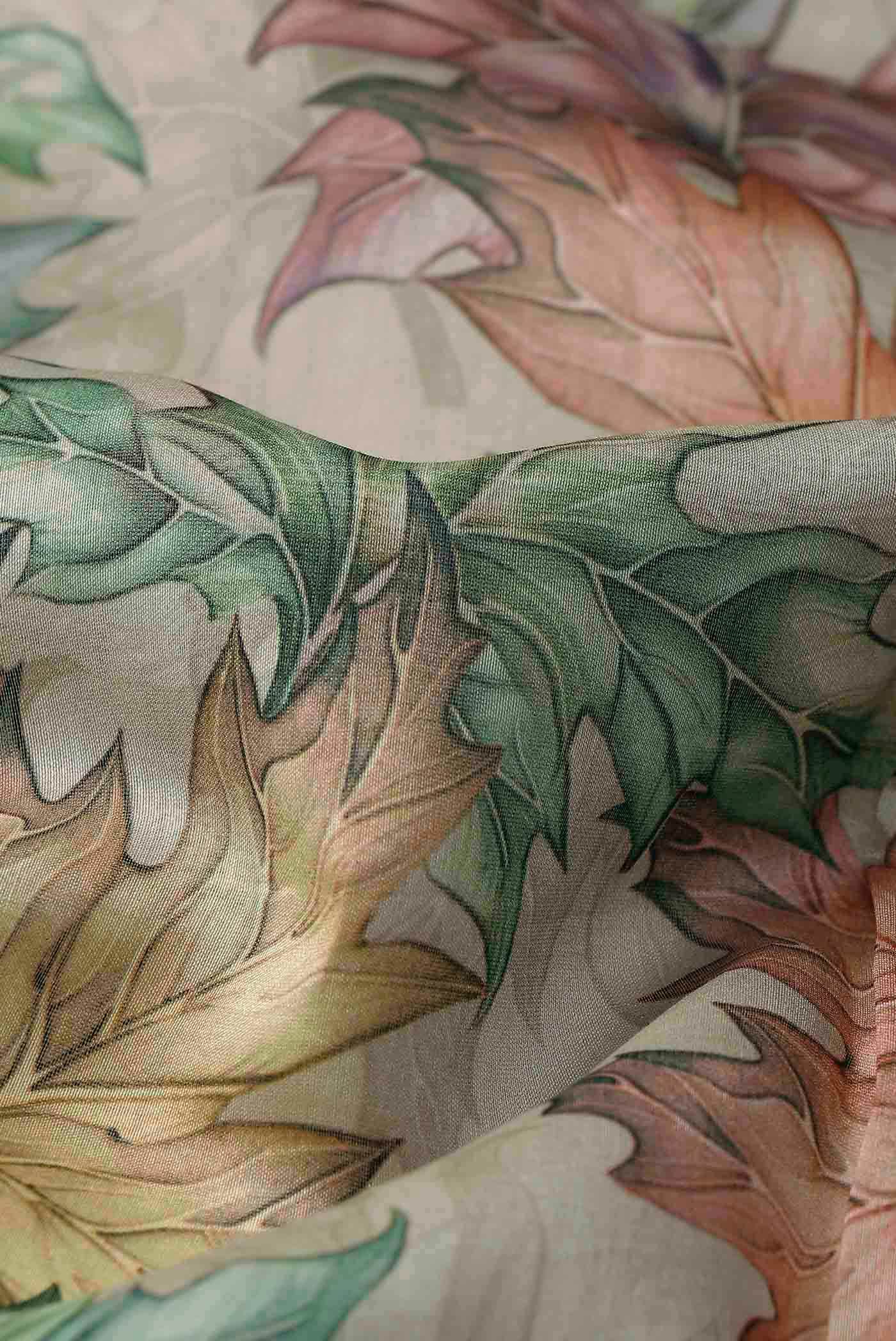 Beige Bhagalpuri Tussar Silk Saree