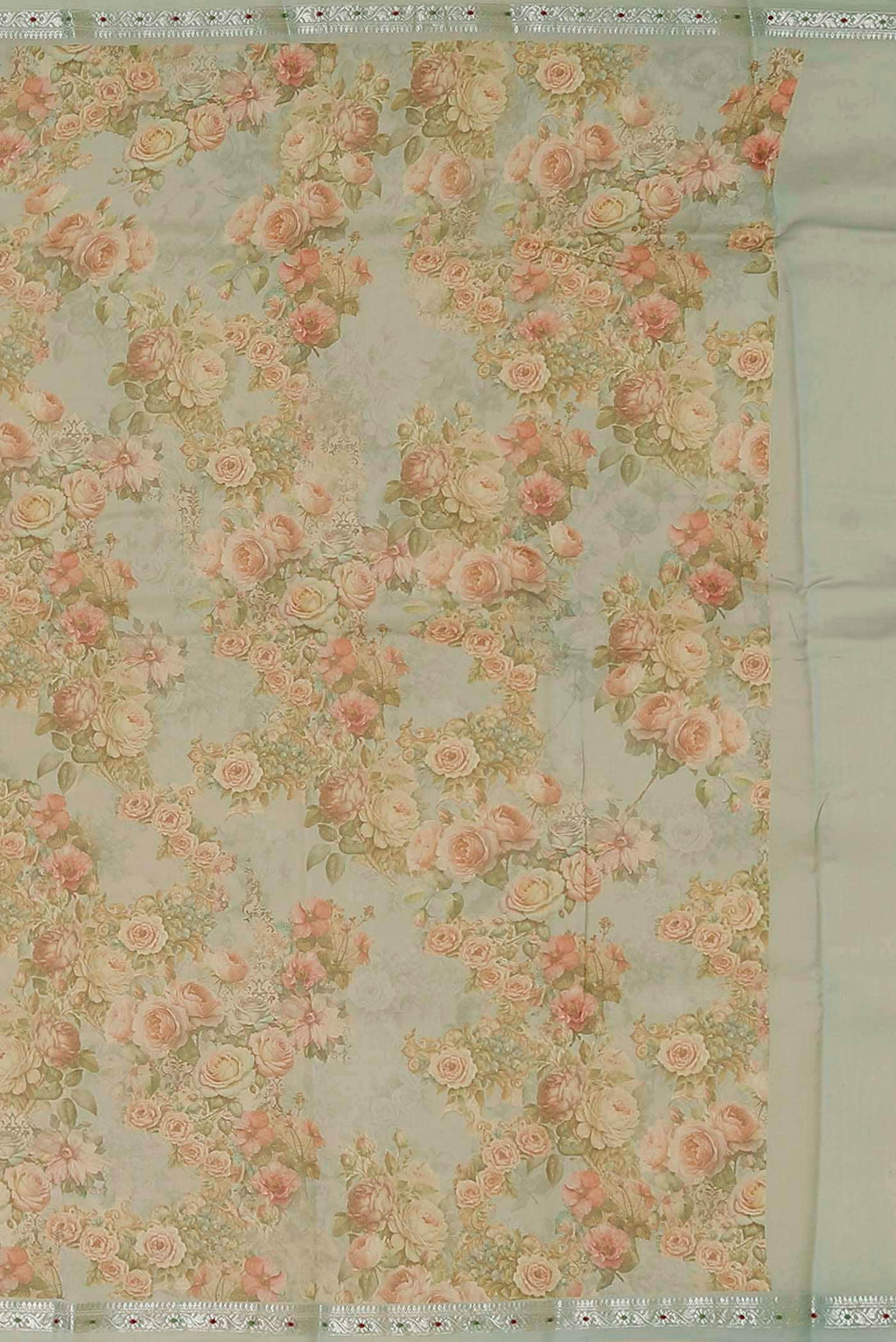 Light Blue Bhagalpuri Tussar Silk Saree