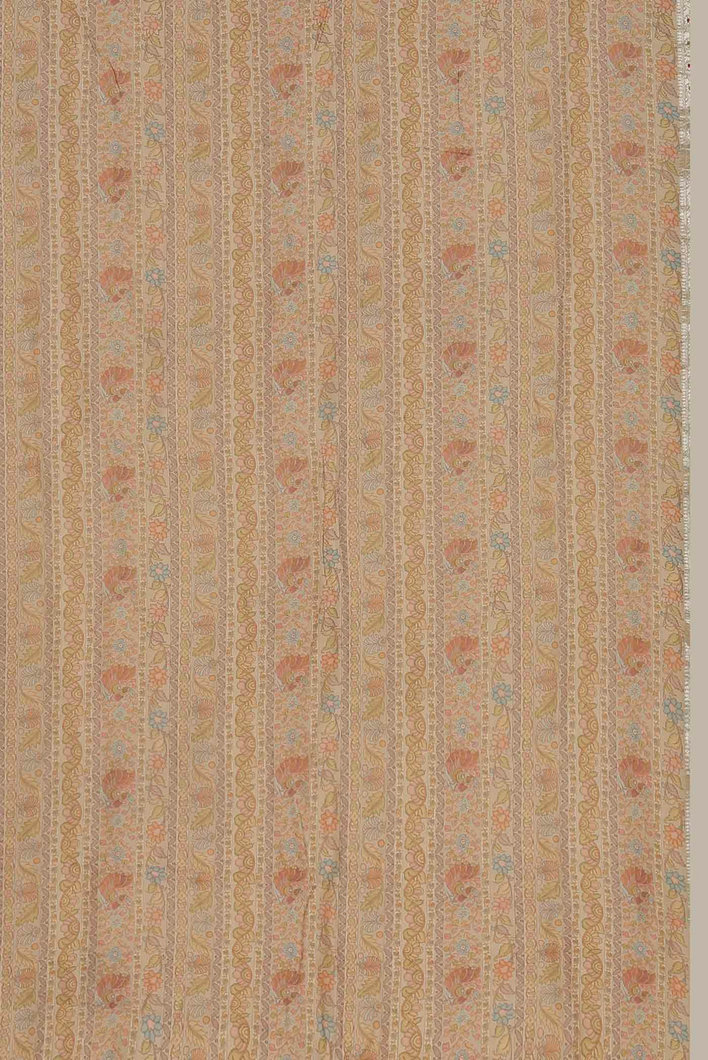 Peach Chanderi Silk Cotton Saree