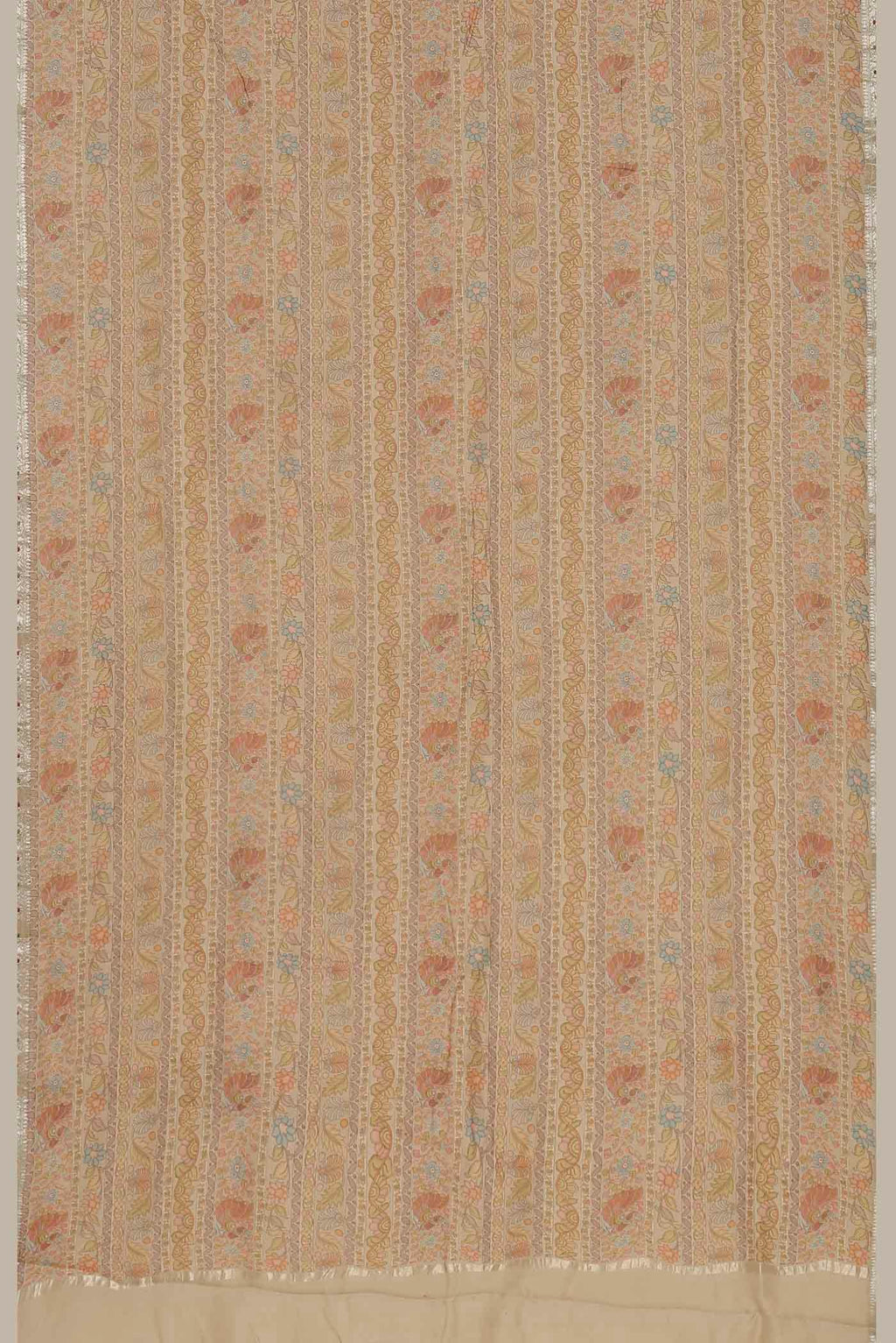 Peach Chanderi Silk Cotton Saree