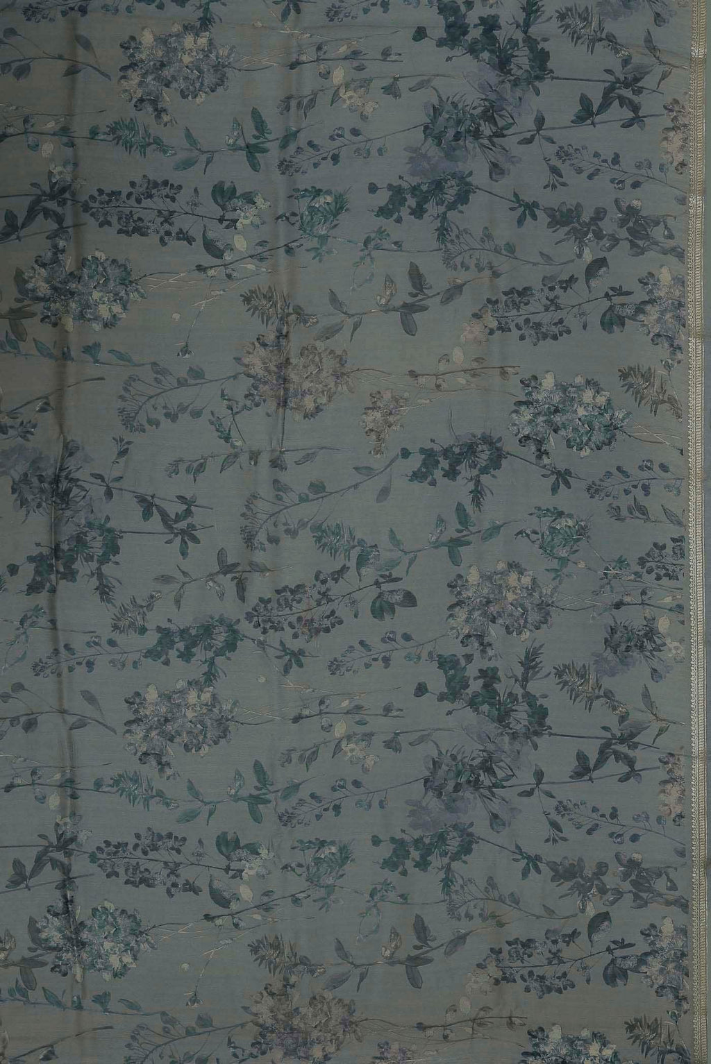 Grey Bhagalpuri Tussar Silk Saree