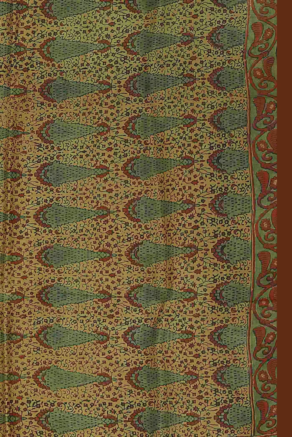 Yellow Bhagalpuri Tussar Silk Saree
