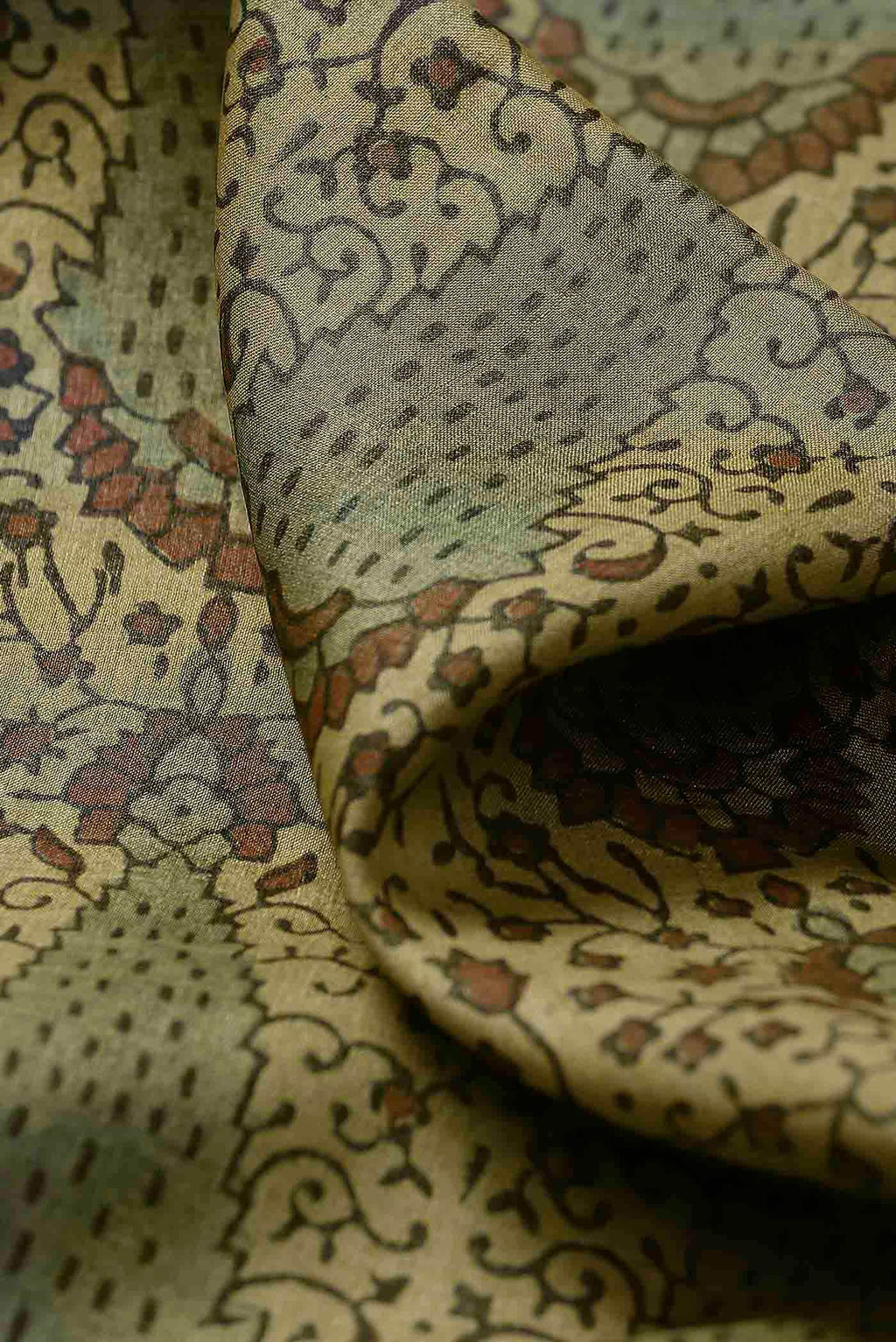 Yellow Bhagalpuri Tussar Silk Saree