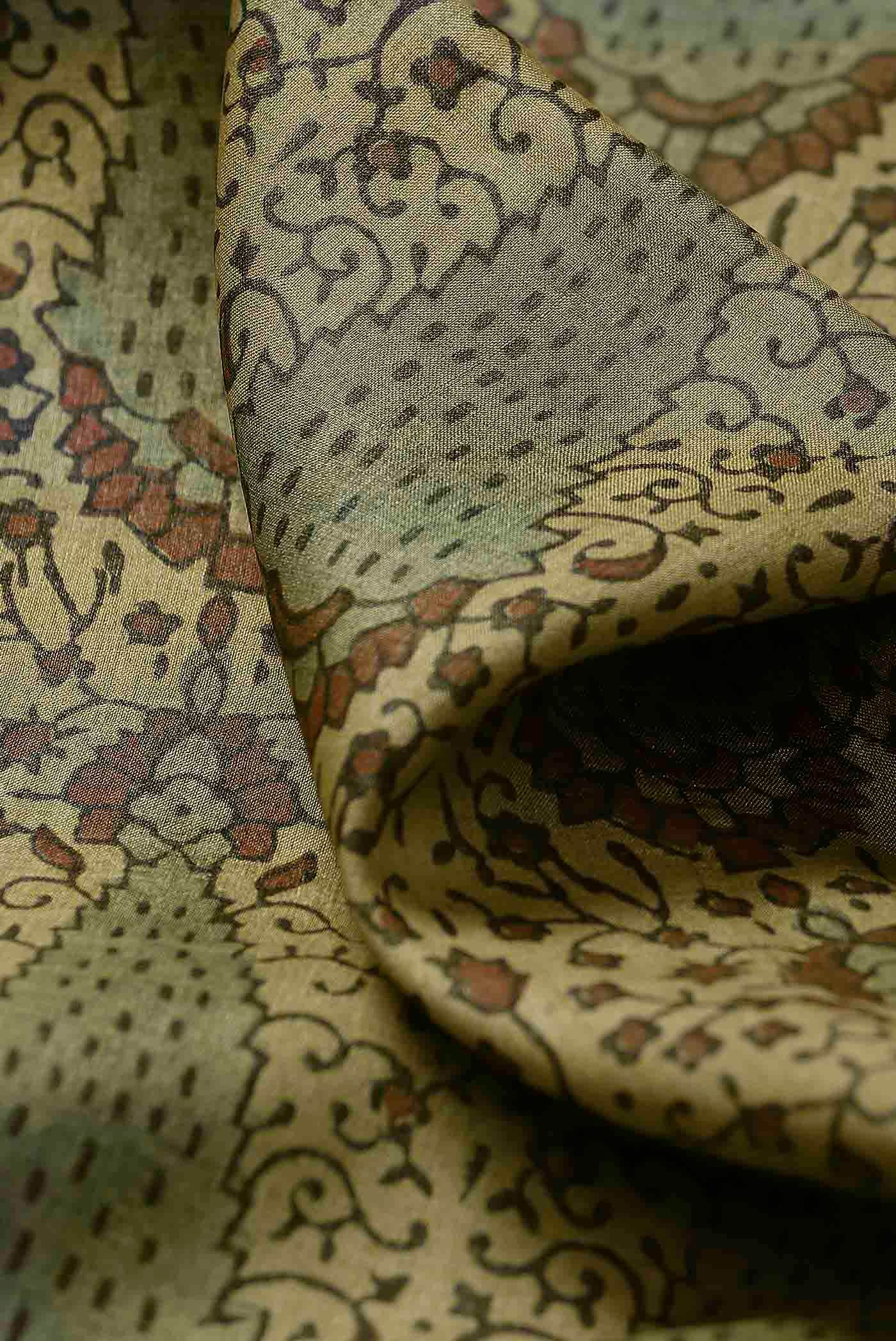 Yellow Bhagalpuri Tussar Silk Saree