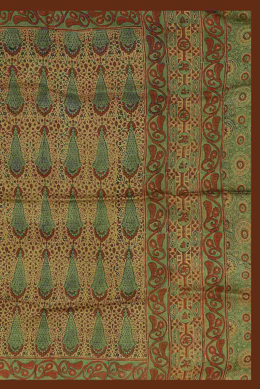 Yellow Bhagalpuri Tussar Silk Saree