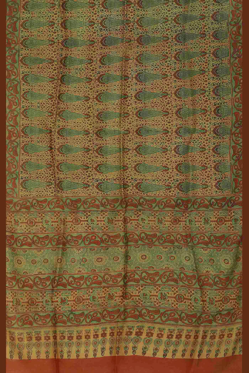 Yellow Bhagalpuri Tussar Silk Saree