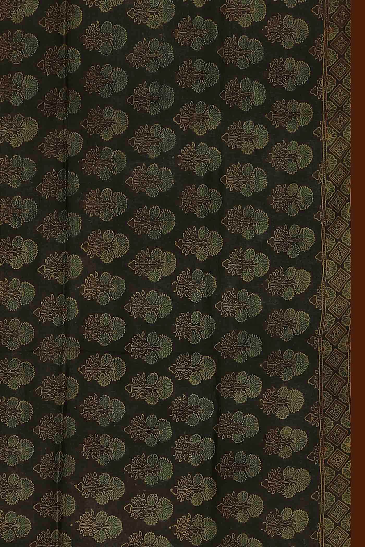 Black Bhagalpuri Tussar Silk Saree