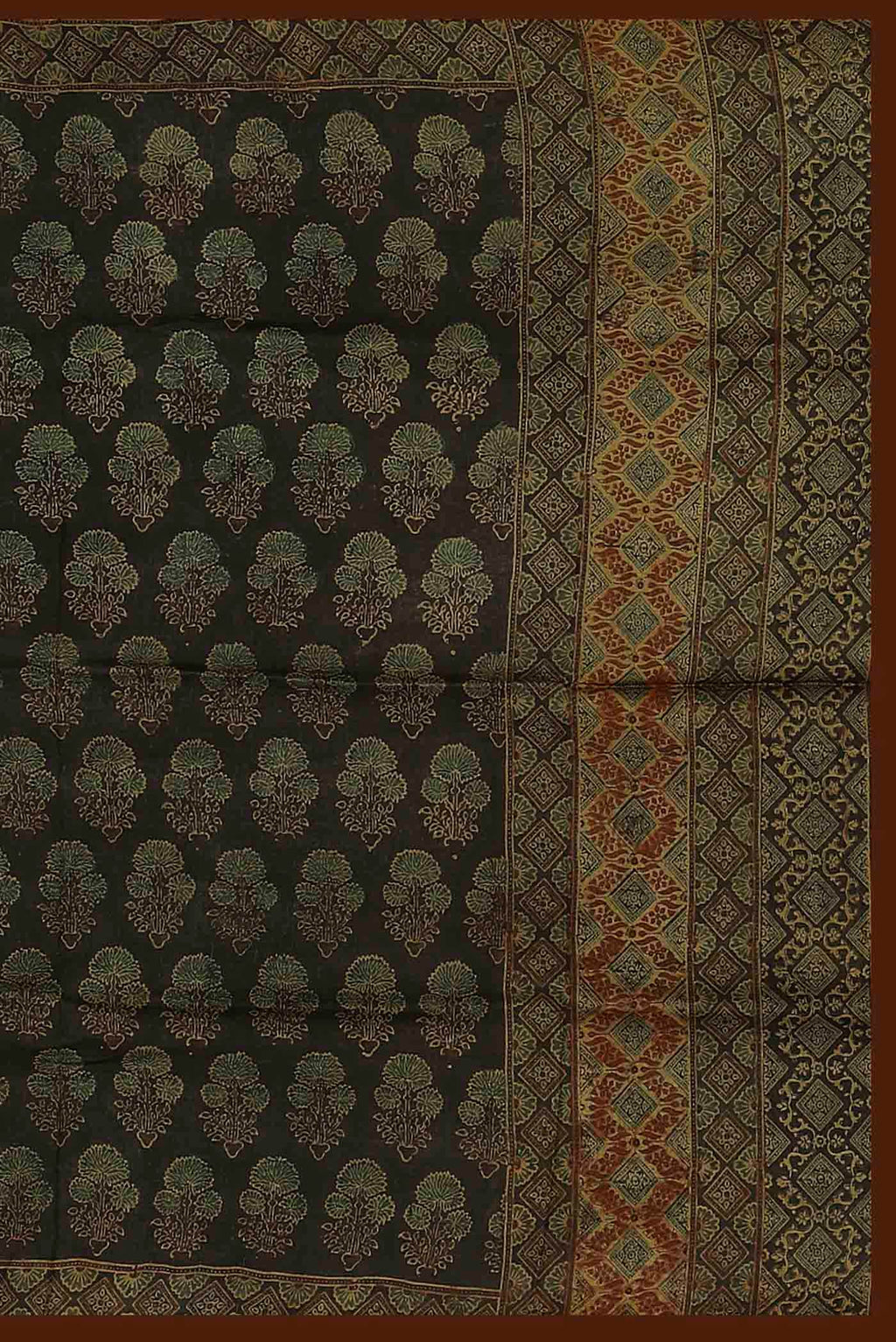Black Bhagalpuri Tussar Silk Saree