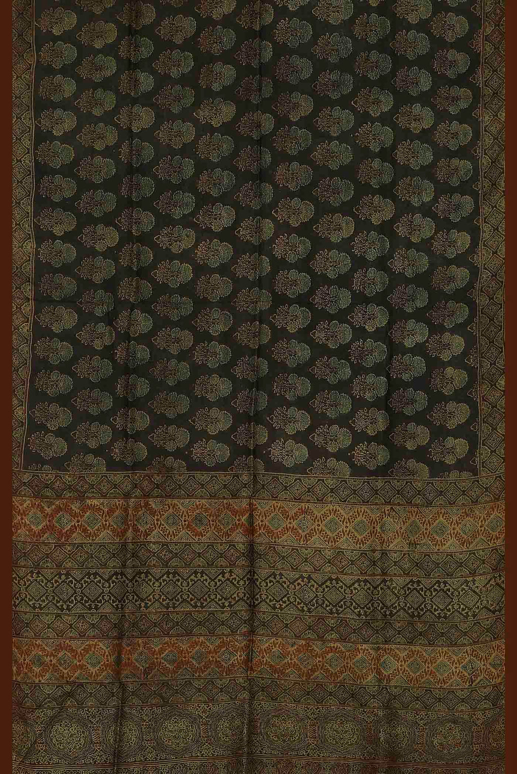 Black Bhagalpuri Tussar Silk Saree