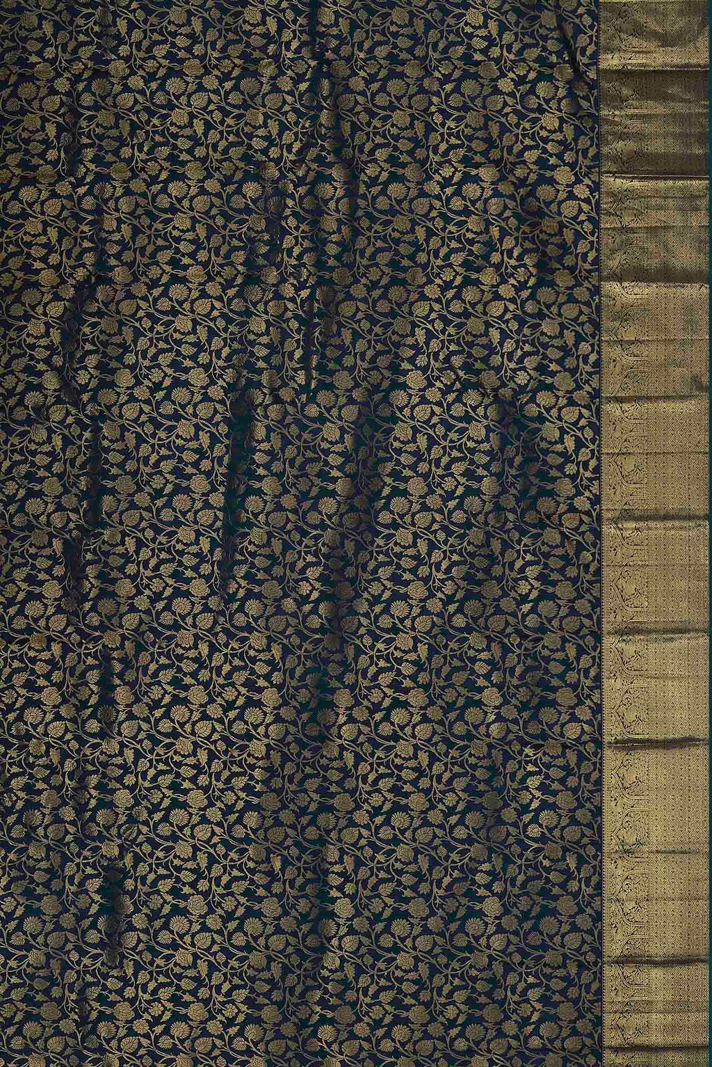 Blue Kanchipuram Silk Saree