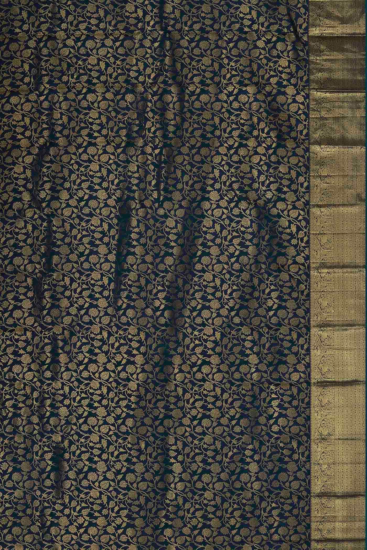 Blue Kanchipuram Silk Saree
