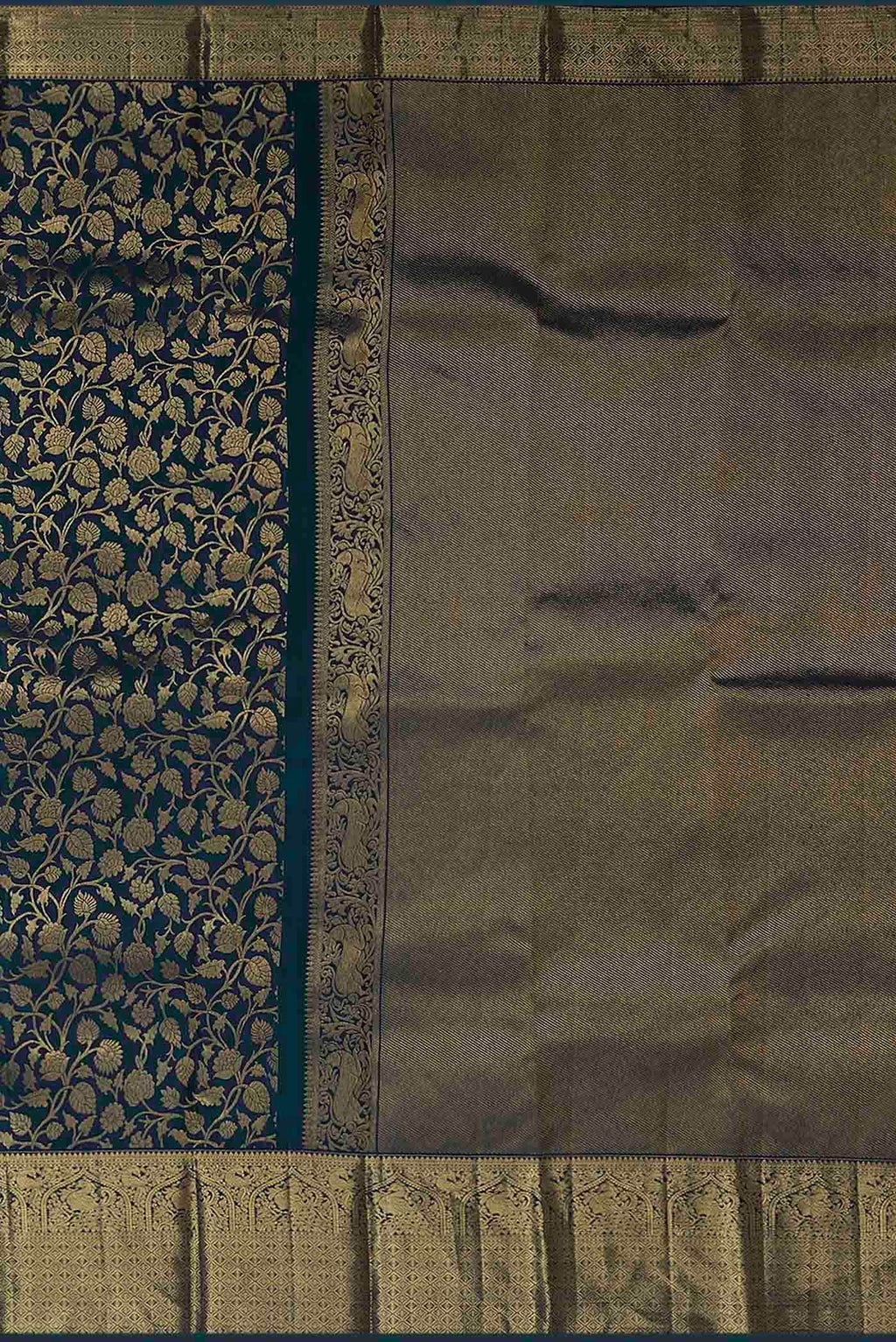 Blue Kanchipuram Silk Saree