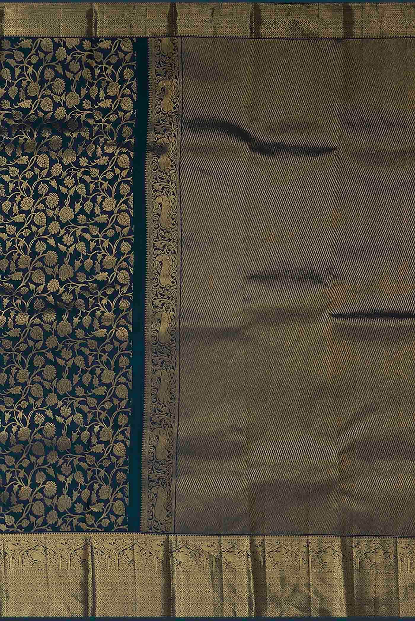 Blue Kanchipuram Silk Saree