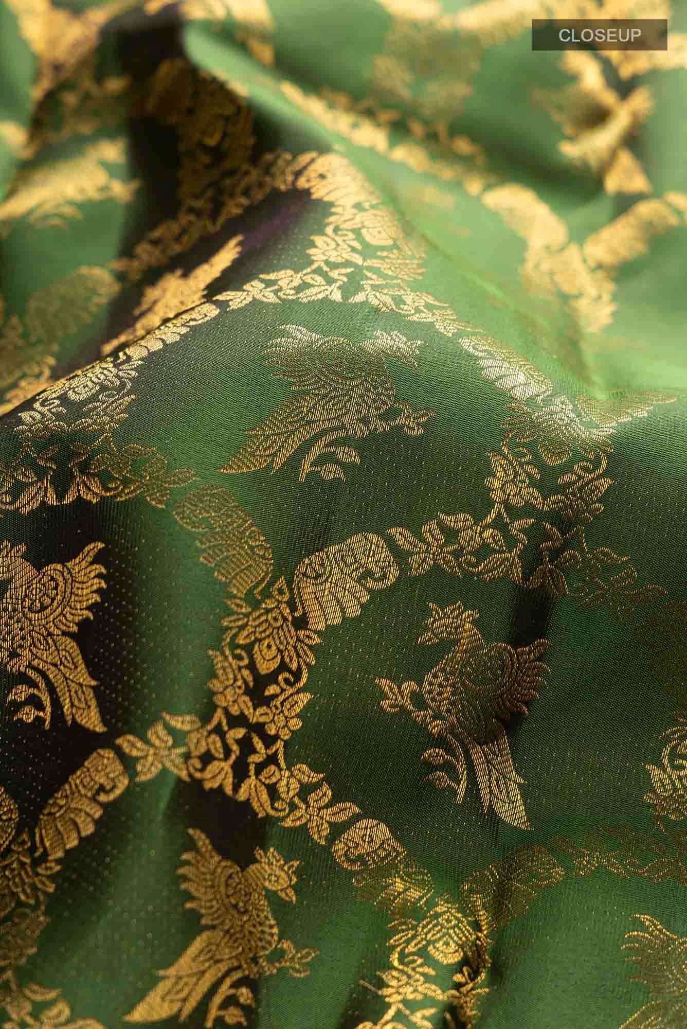 Green Kanchipuram Silk Saree