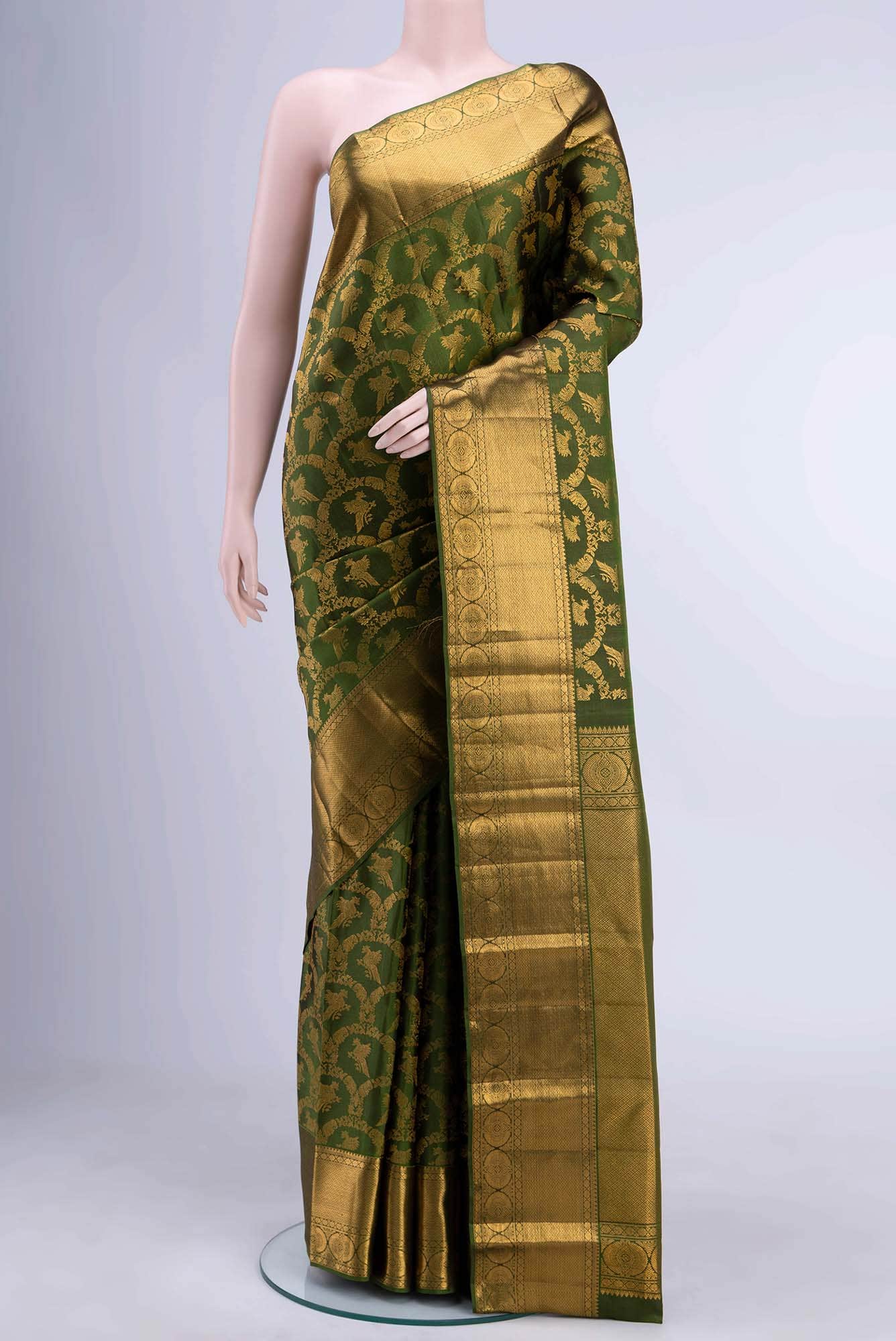 Green Kanchipuram Silk Saree