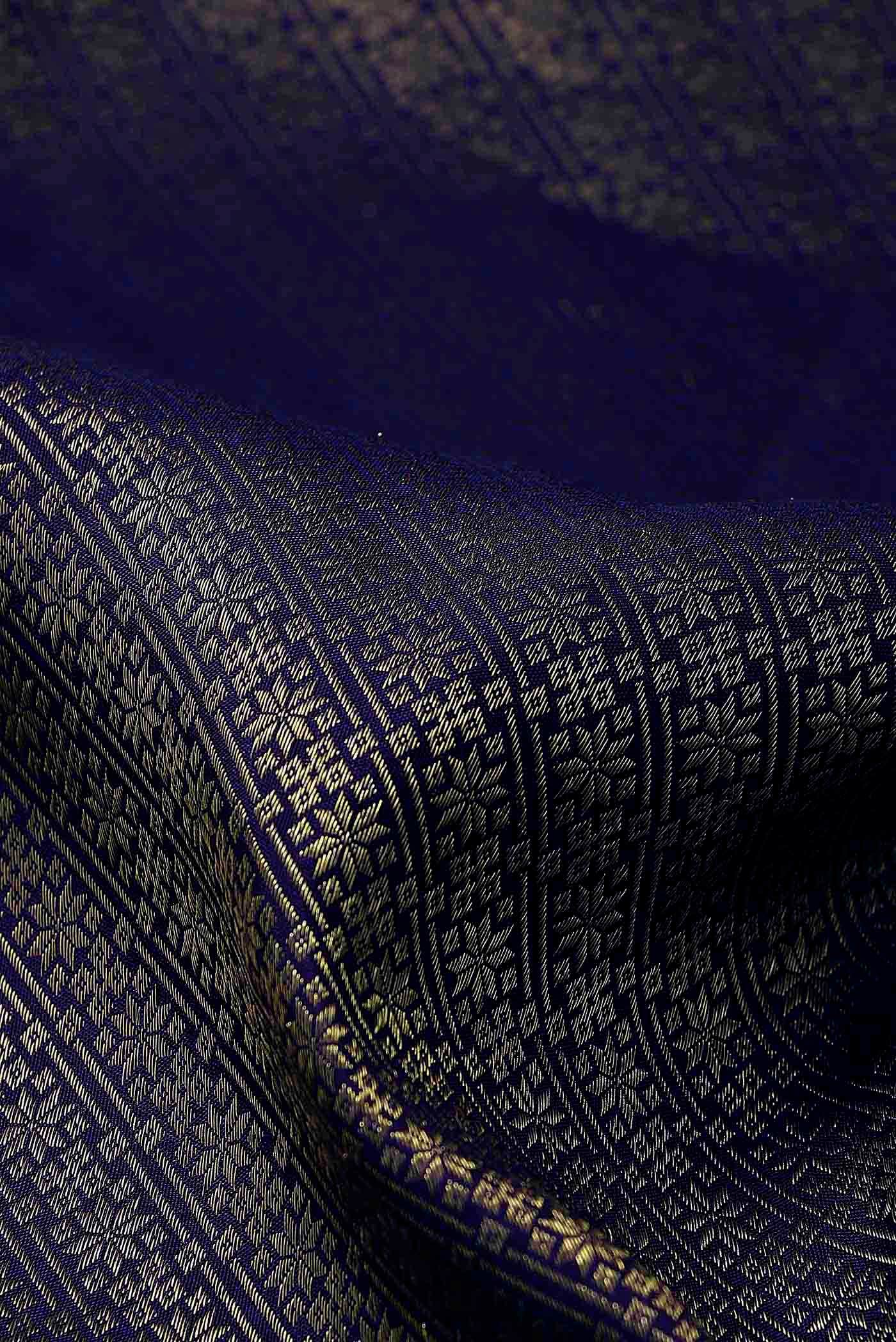 Blue Kanchipuram Silk Saree