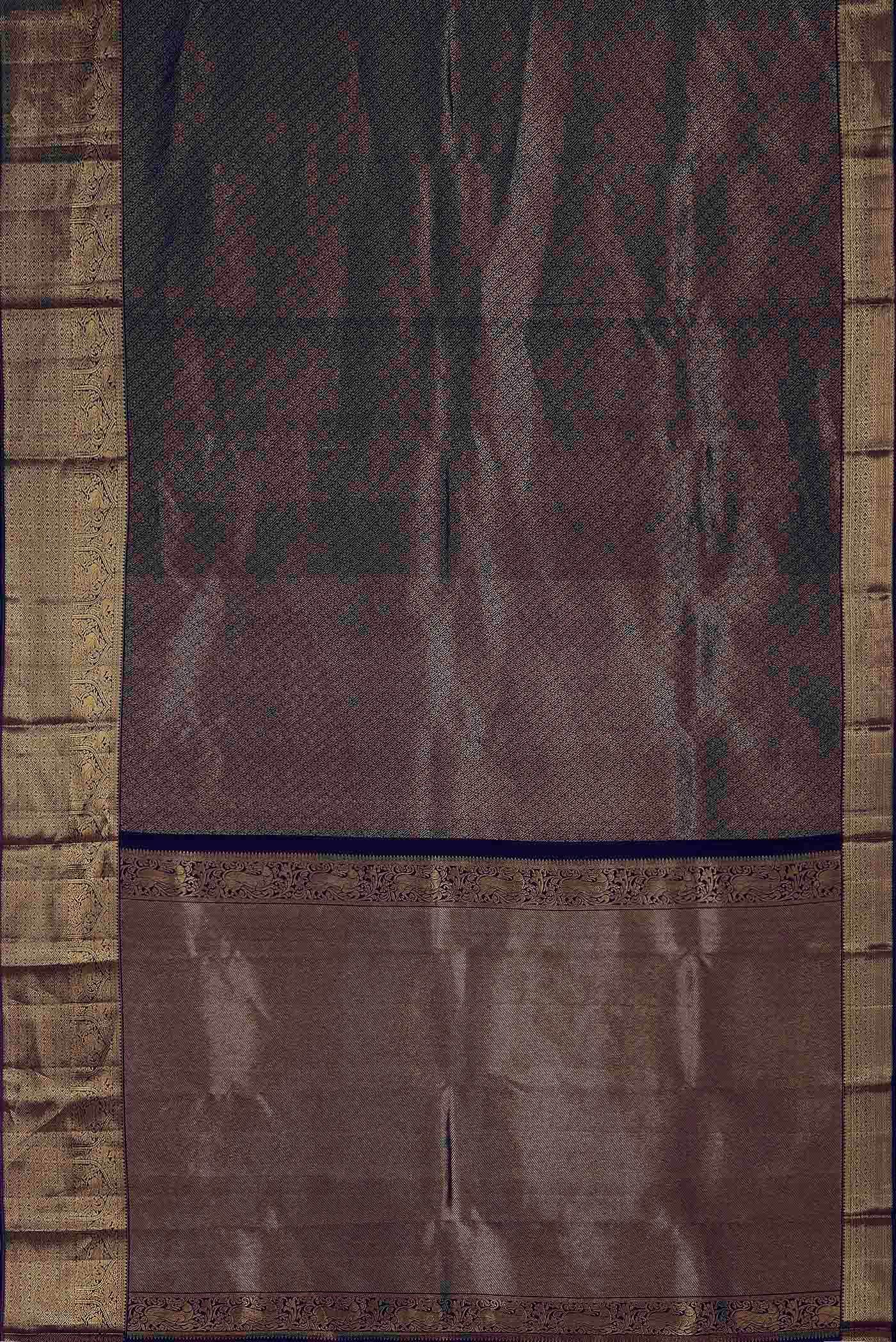 Blue Kanchipuram Silk Saree