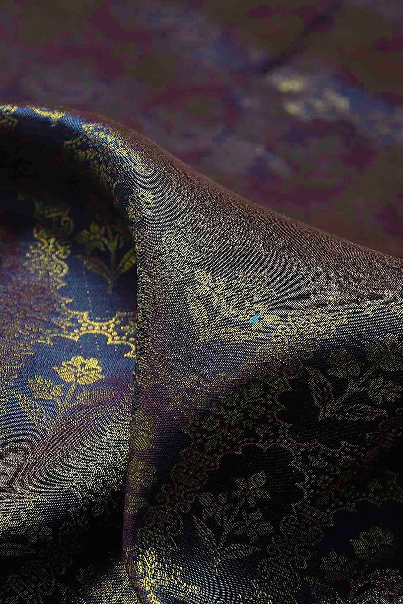 Blue Kanchipuram Silk Saree
