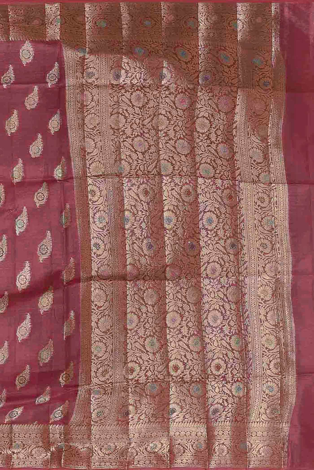Pink Banarasi Raw Silk Saree