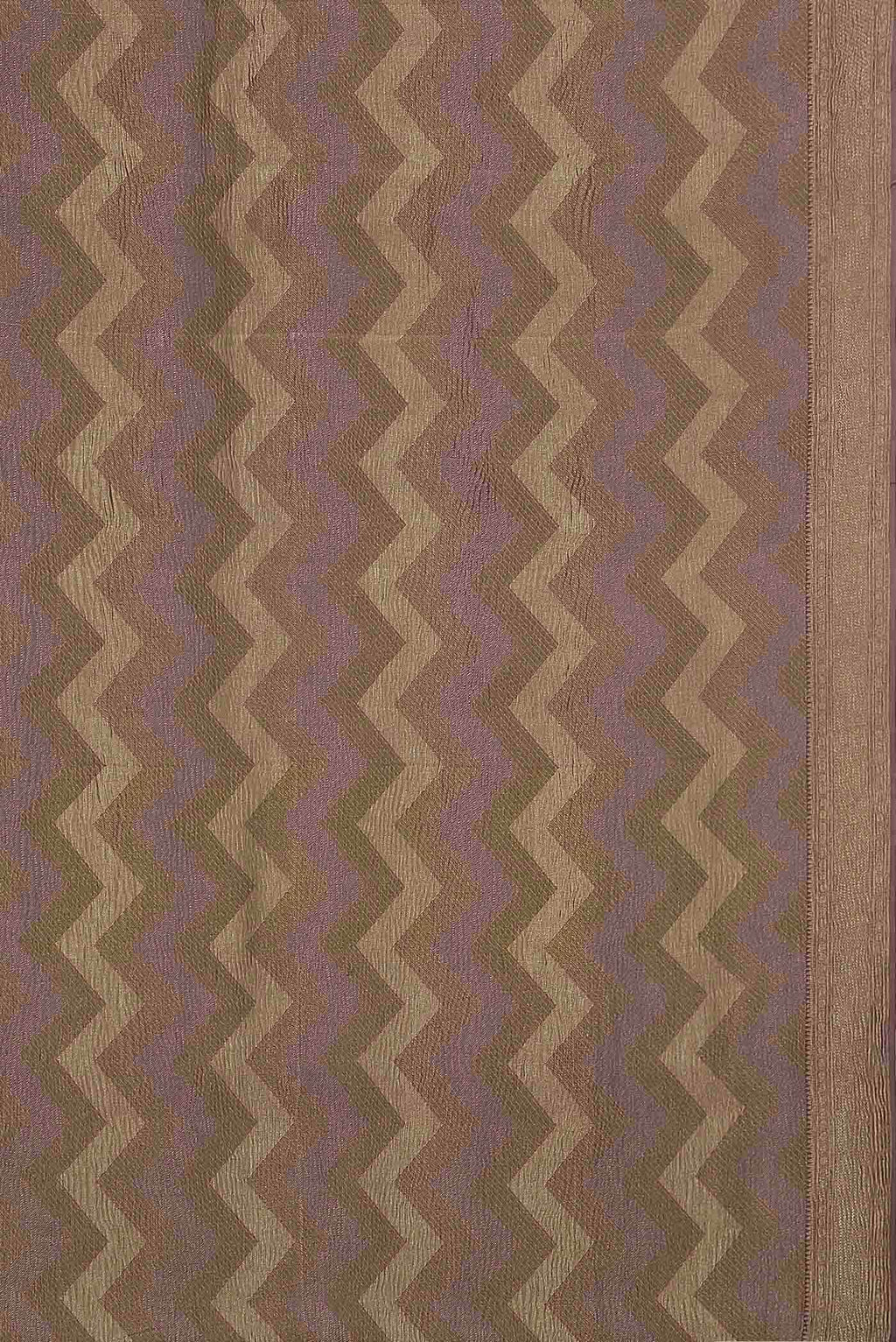 Mauve Mysore Crepe Saree