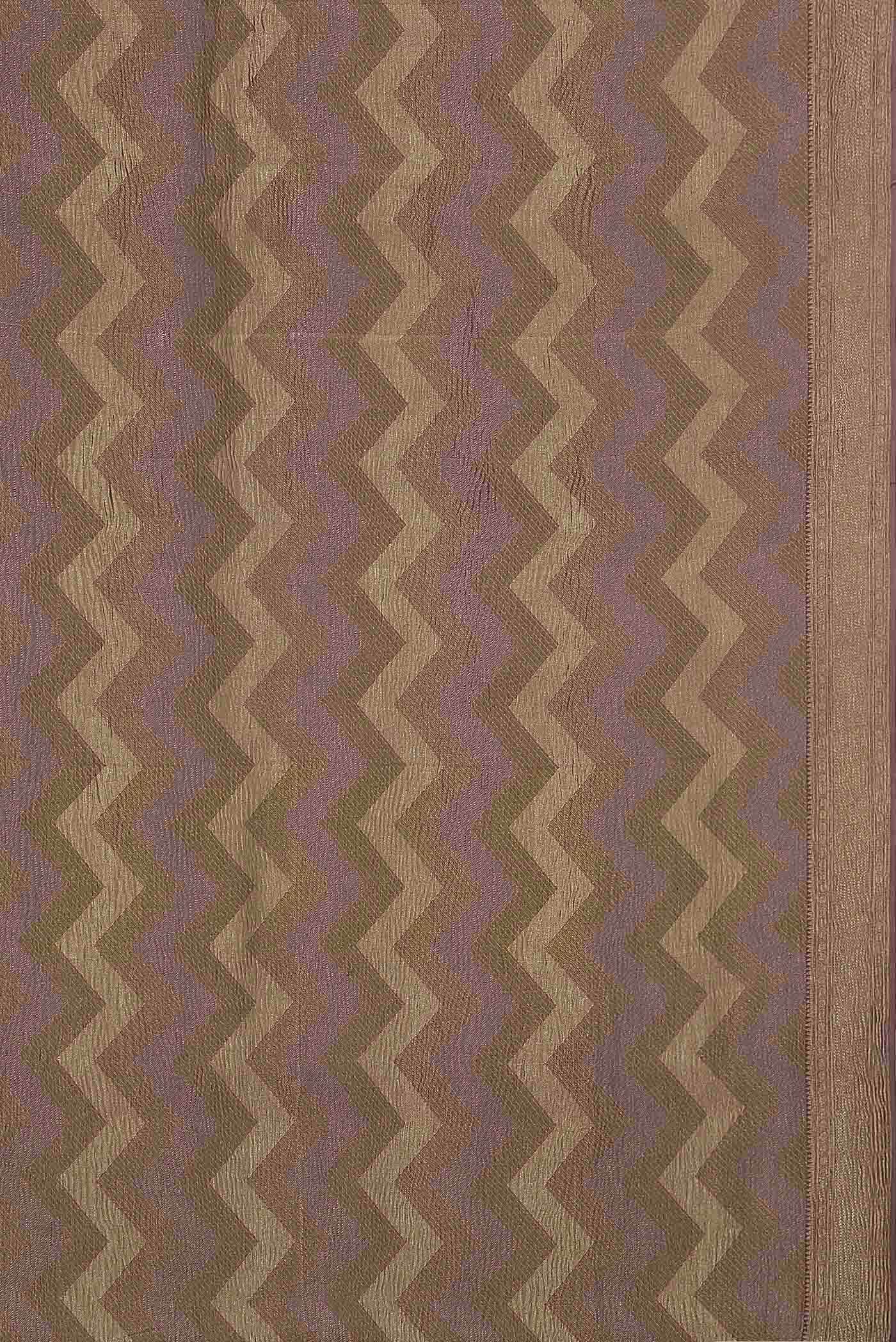 Mauve Mysore Crepe Saree