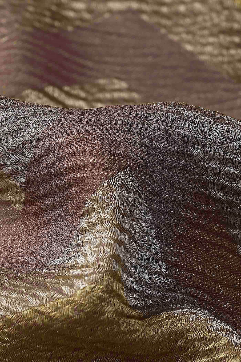 Mauve Mysore Crepe Saree