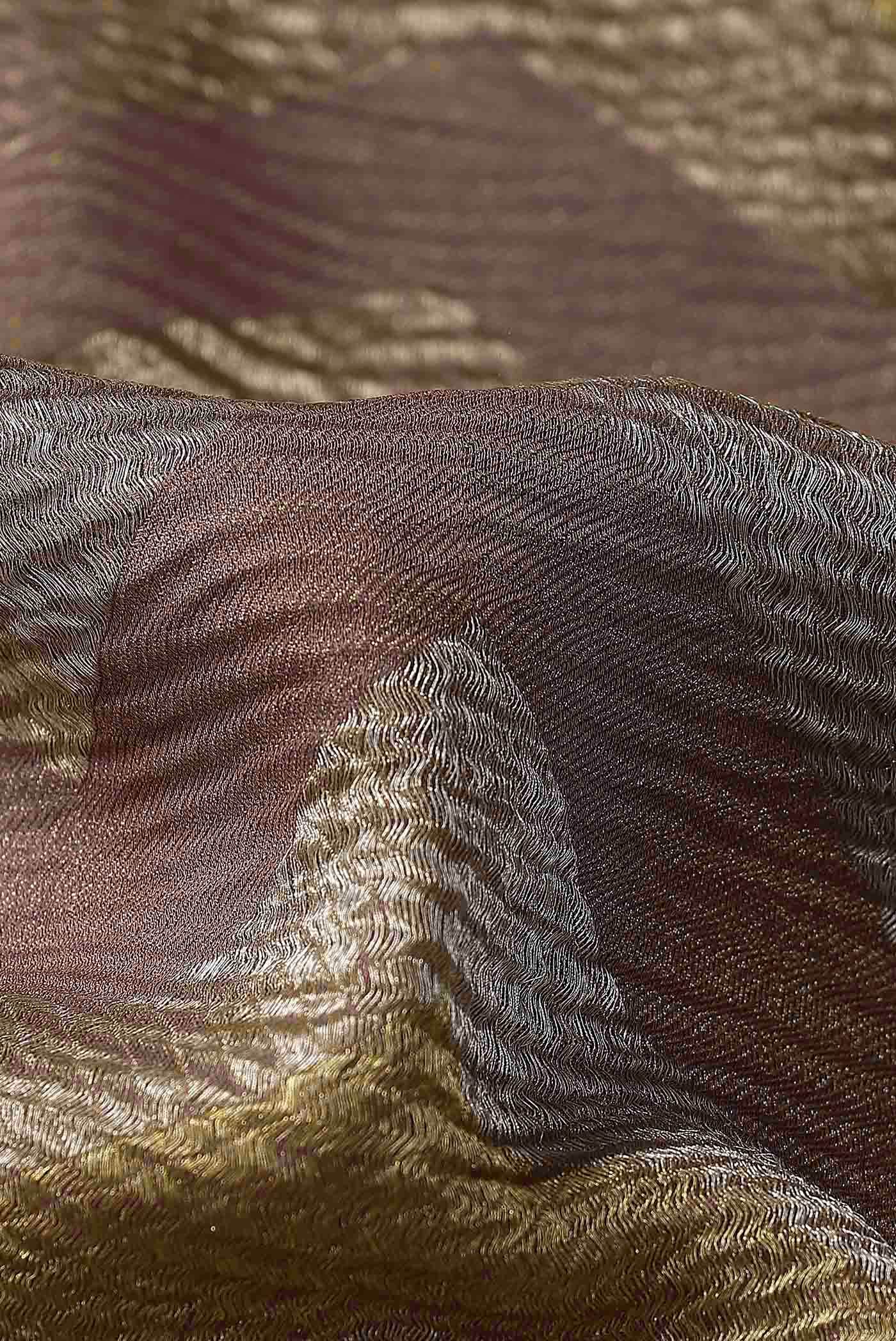 Mauve Mysore Crepe Saree