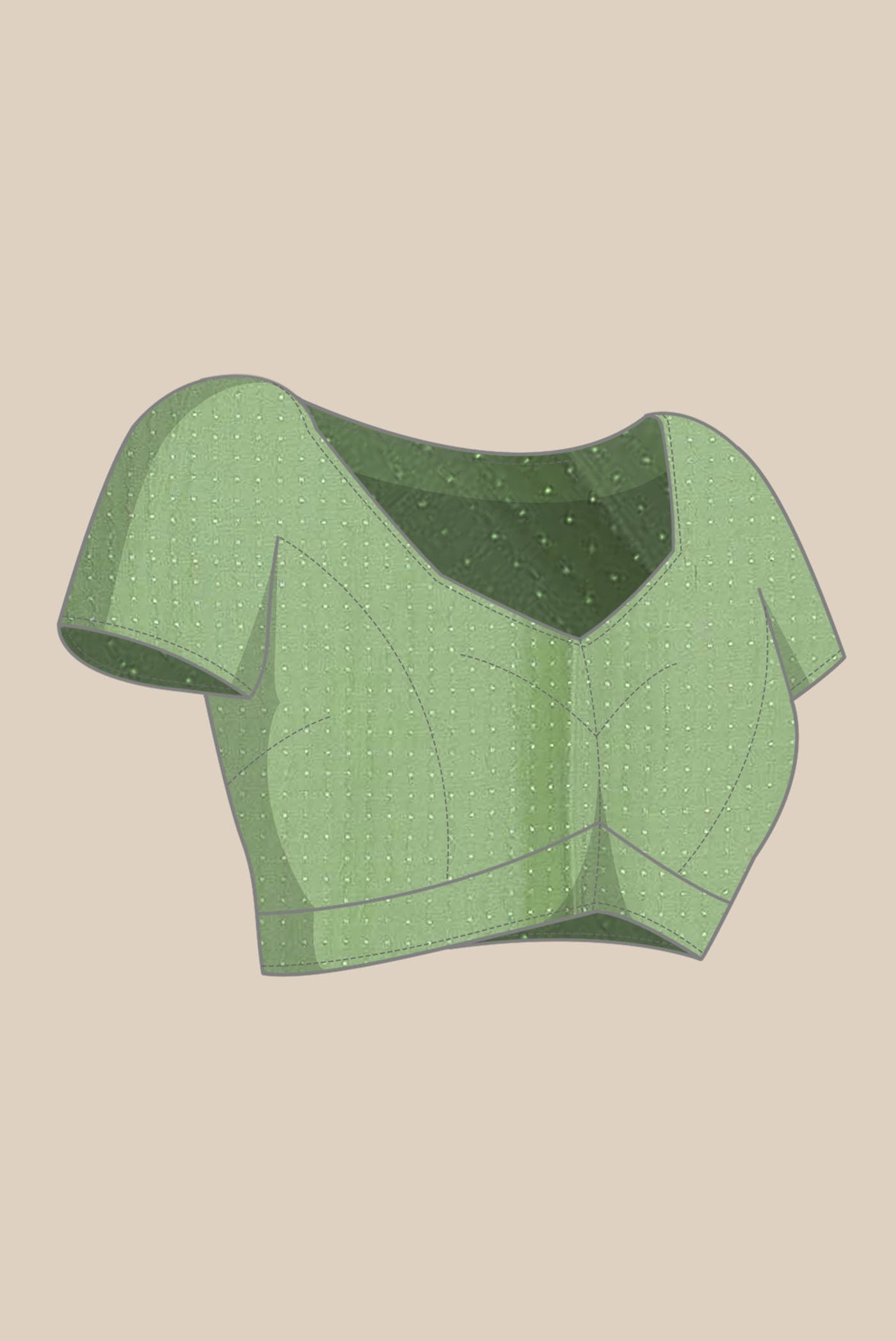 Pista Green Mysore Crepe Saree