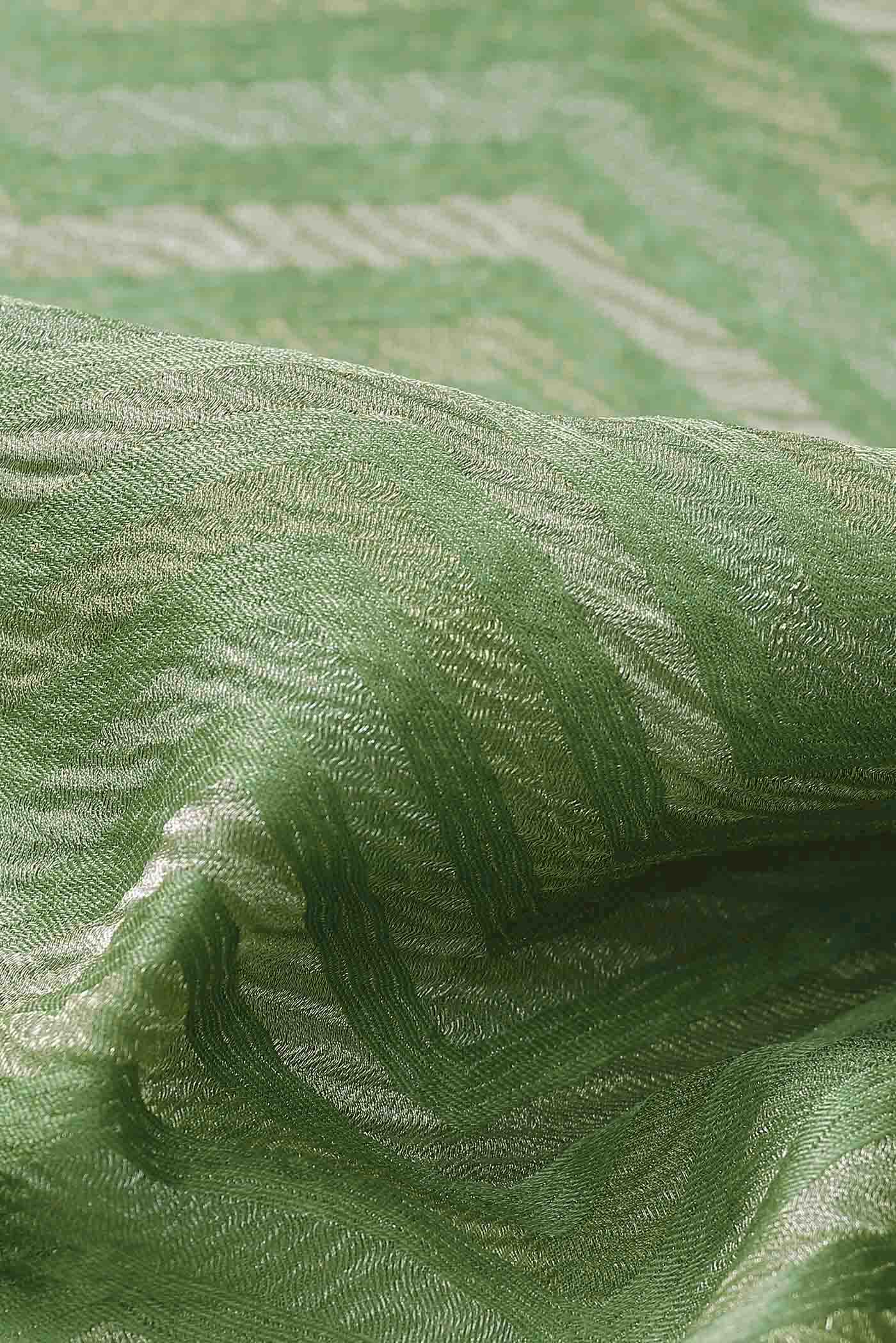 Pista Green Mysore Crepe Saree