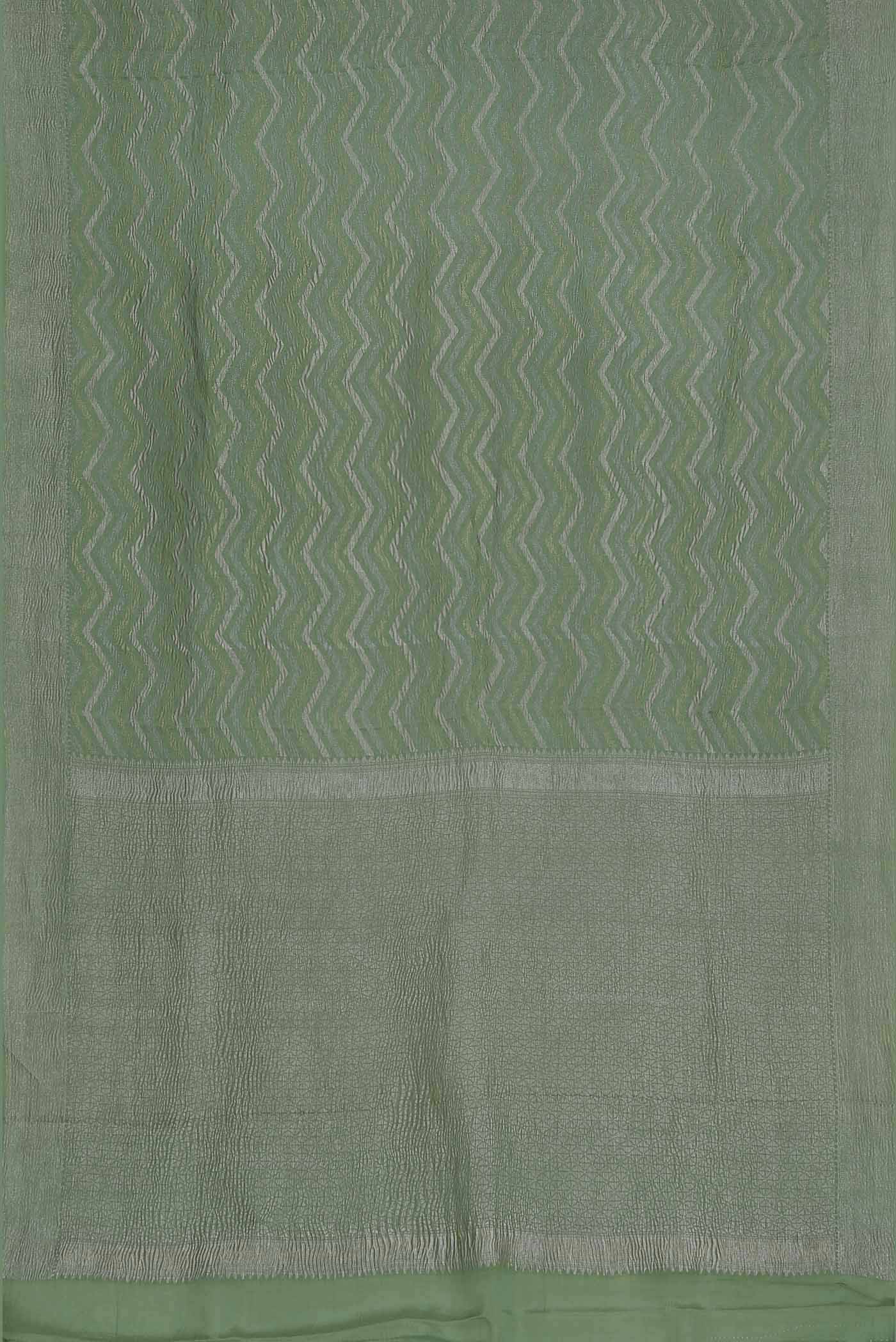 Pista Green Mysore Crepe Saree