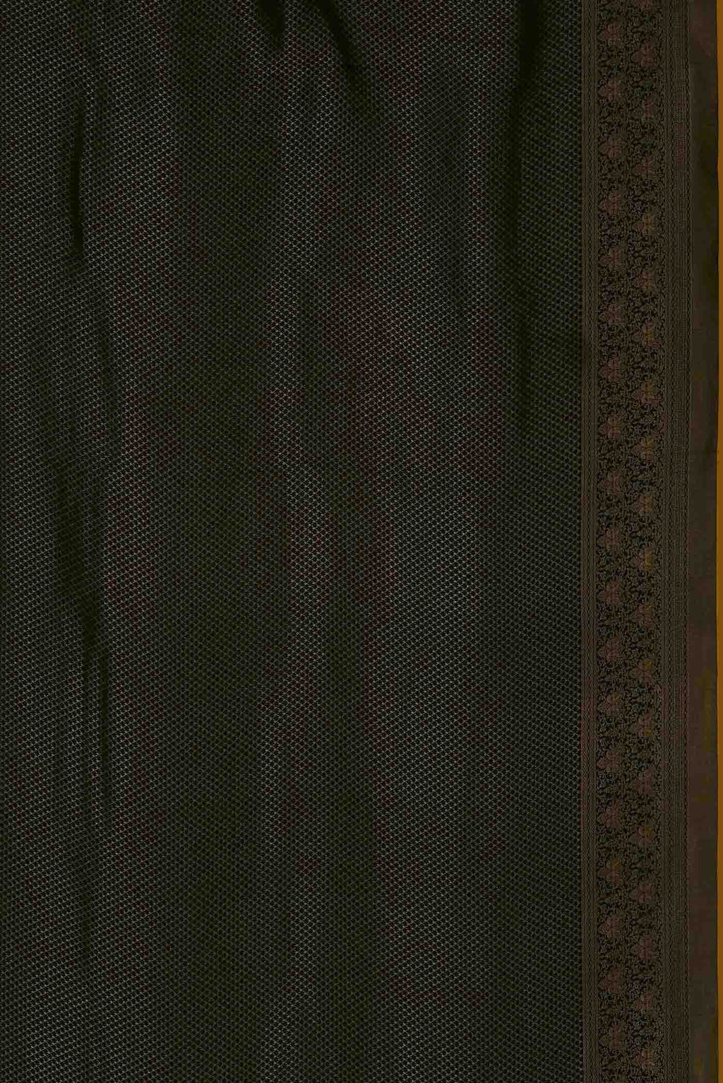 Black Mysore Crepe Saree