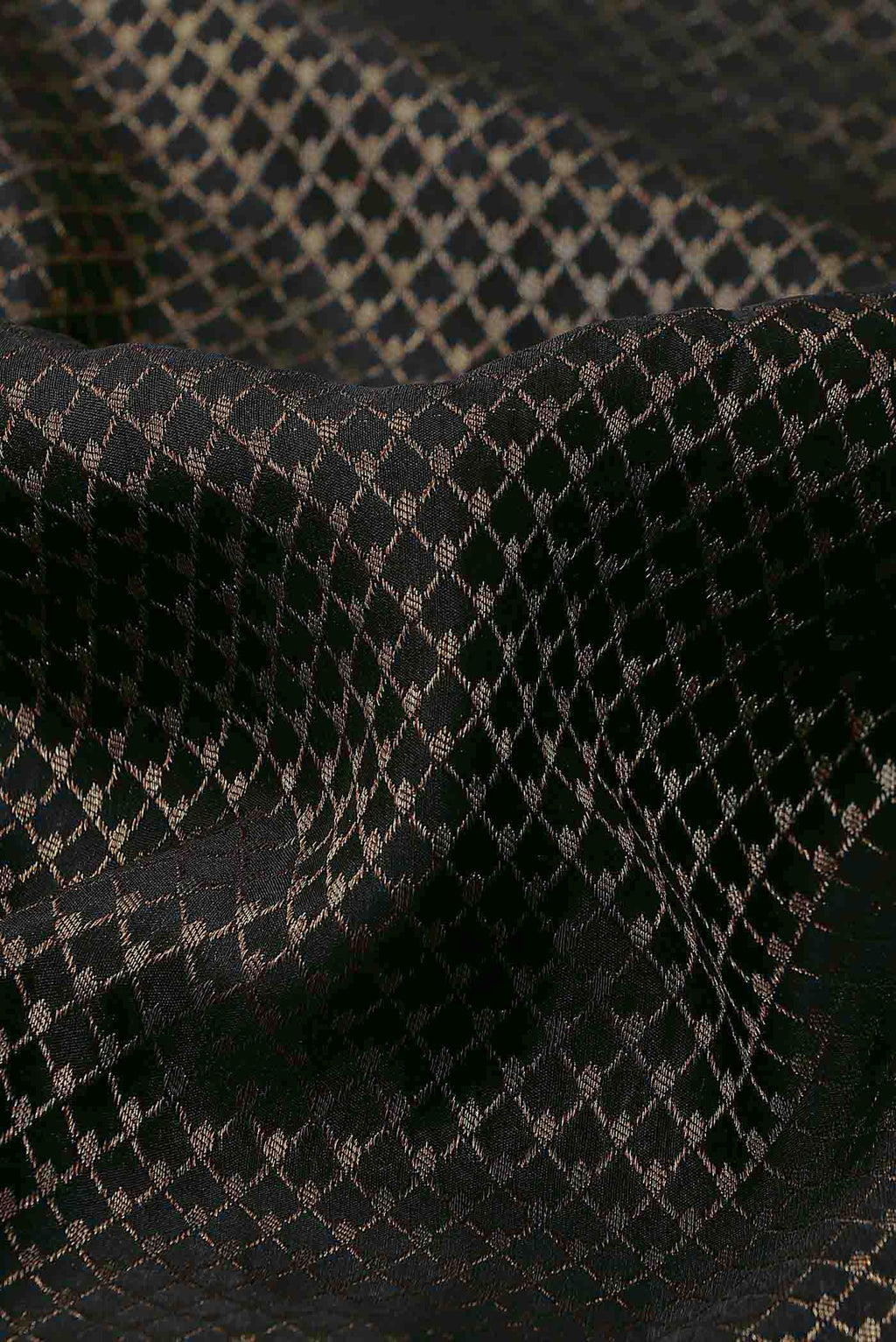Black Mysore Crepe Saree